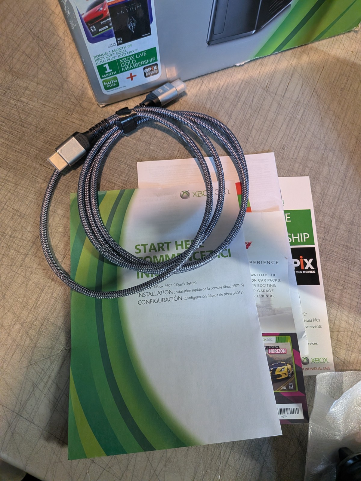 Xbox 360 S 250GB (Slim) Complete in Box Bundle! Controller & Cords w/ WARRANTY!