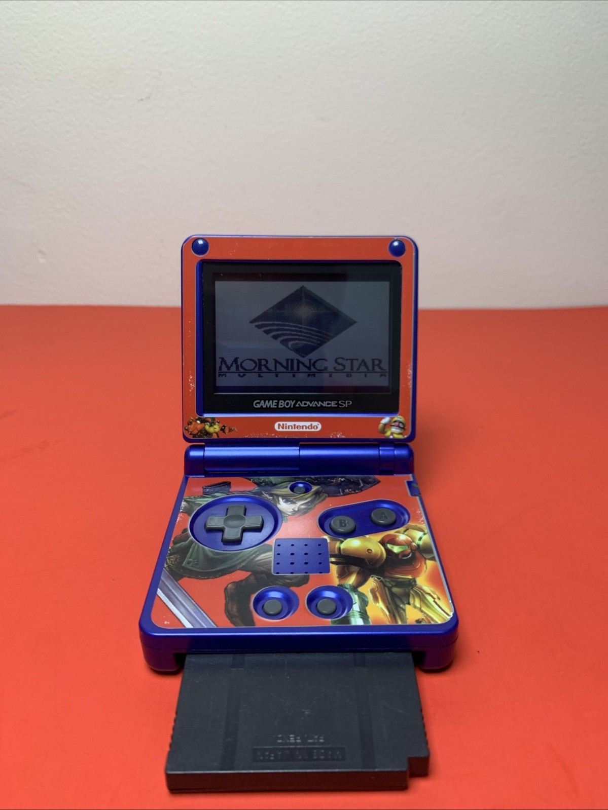 Nintendo Game Boy Advance SP AGS-001 2002 with Frogger Game & Charger