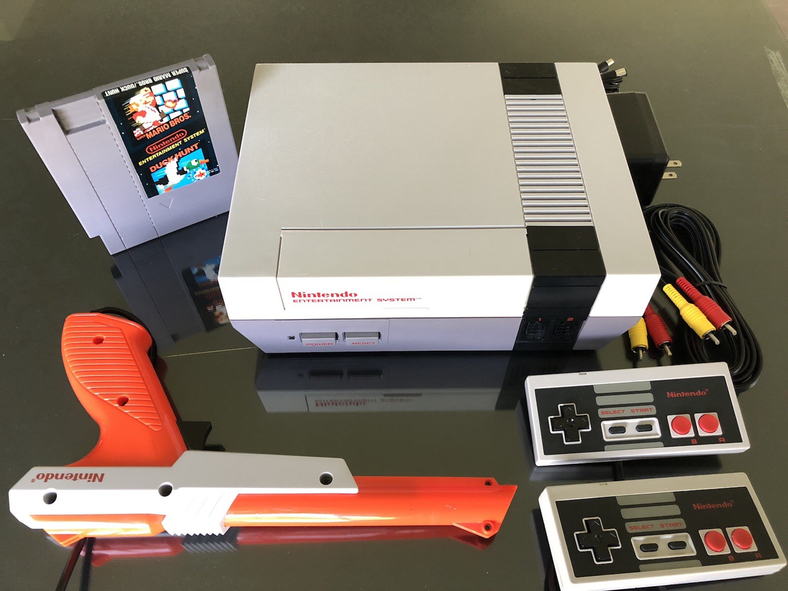 NINTENDO NES Console System Bundle Games Super Mario 1 2 3 SHIPS SAME DAY