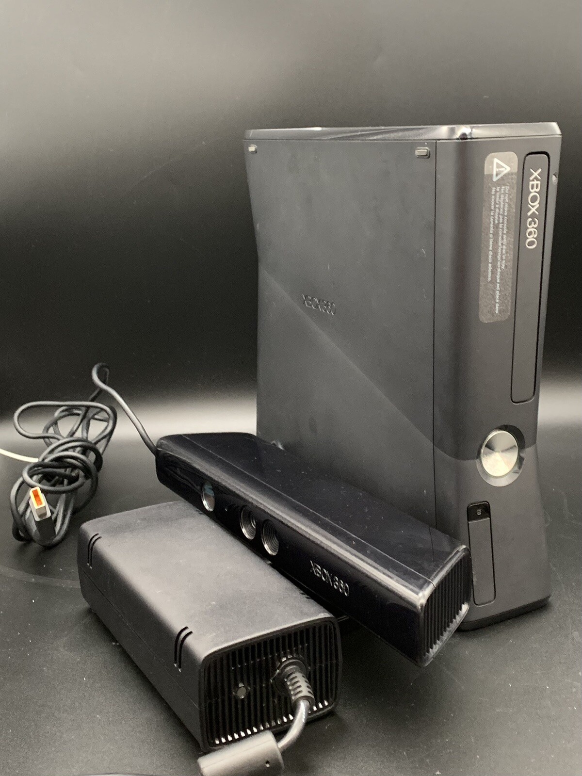 Microsoft Xbox 360 S Gaming Console Bundle Kinect Model 1439 Tested Working