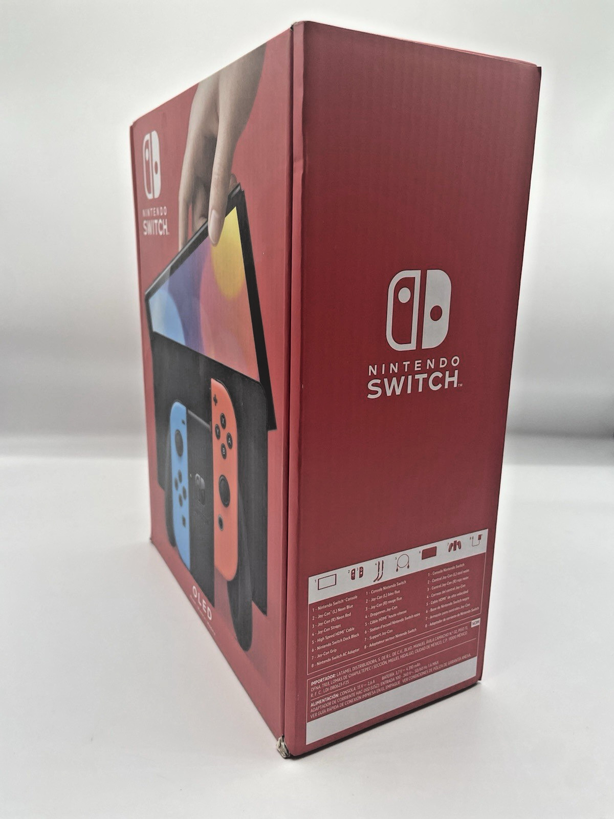 Nintendo Switch Console – OLED Model with Neon Red & Neon Blue Joy-Con Brand New