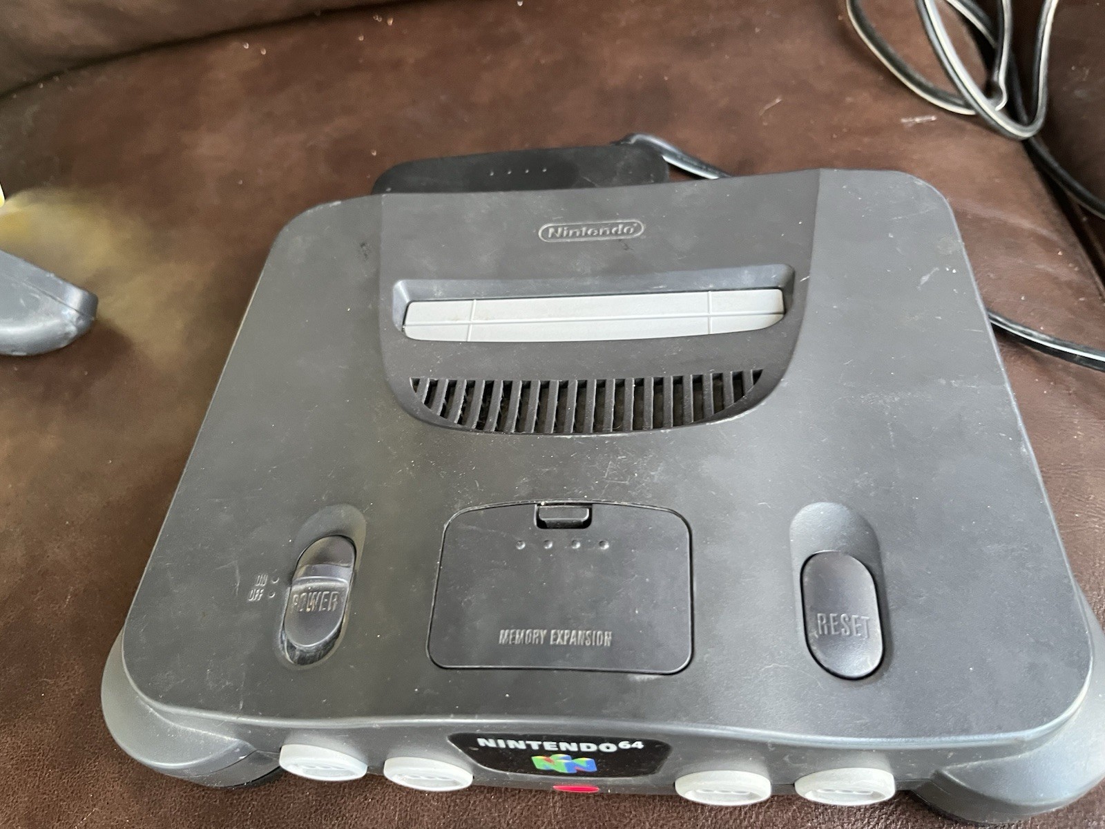 Nintendo 64 Home Console Gray Component RCA Multiplayer Reset Button