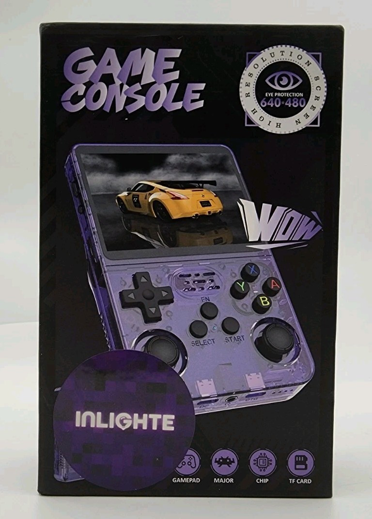 RK3326 Quad Core Handheld Game Console 128G With Built-in 15000+ Games, Black