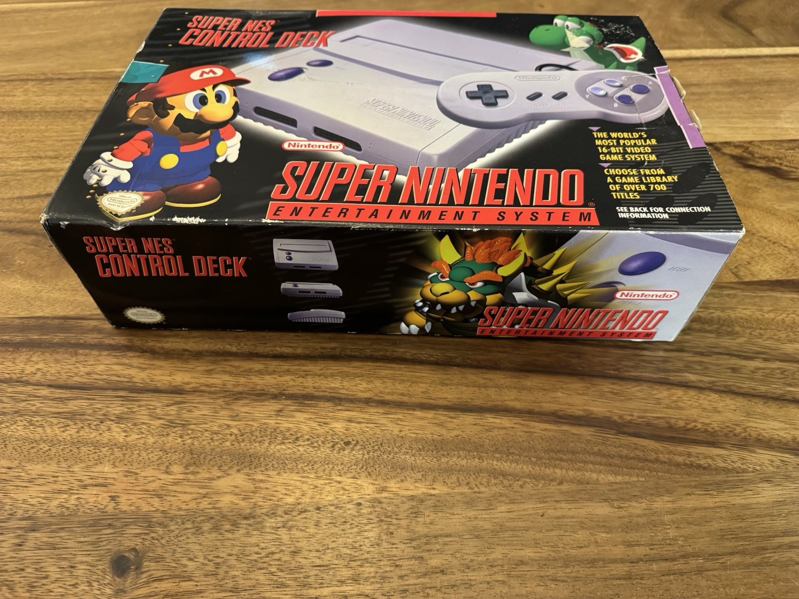Super NES Nintendo SNES Jr Mini Control Deck-Gray TESTED WORKING-No Foam