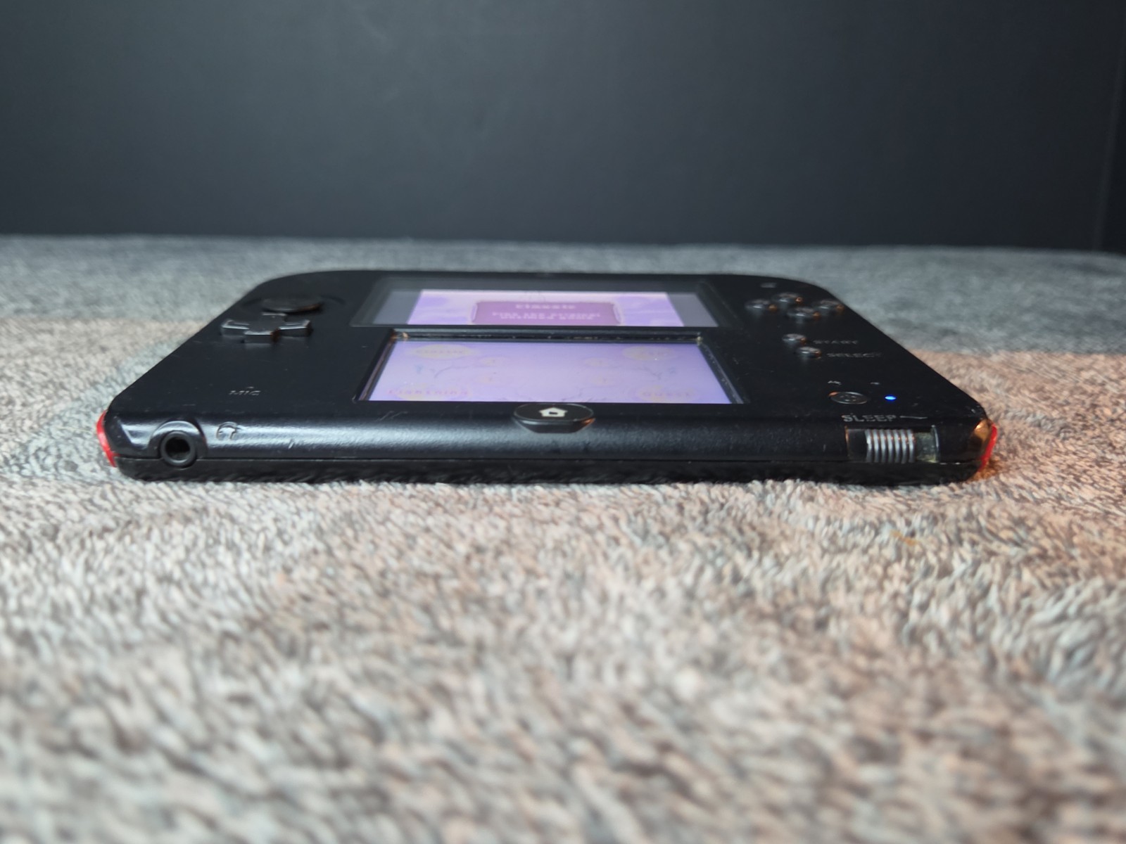 Nintendo 2DS Black & Crimson Red System Tested And Working Console Only