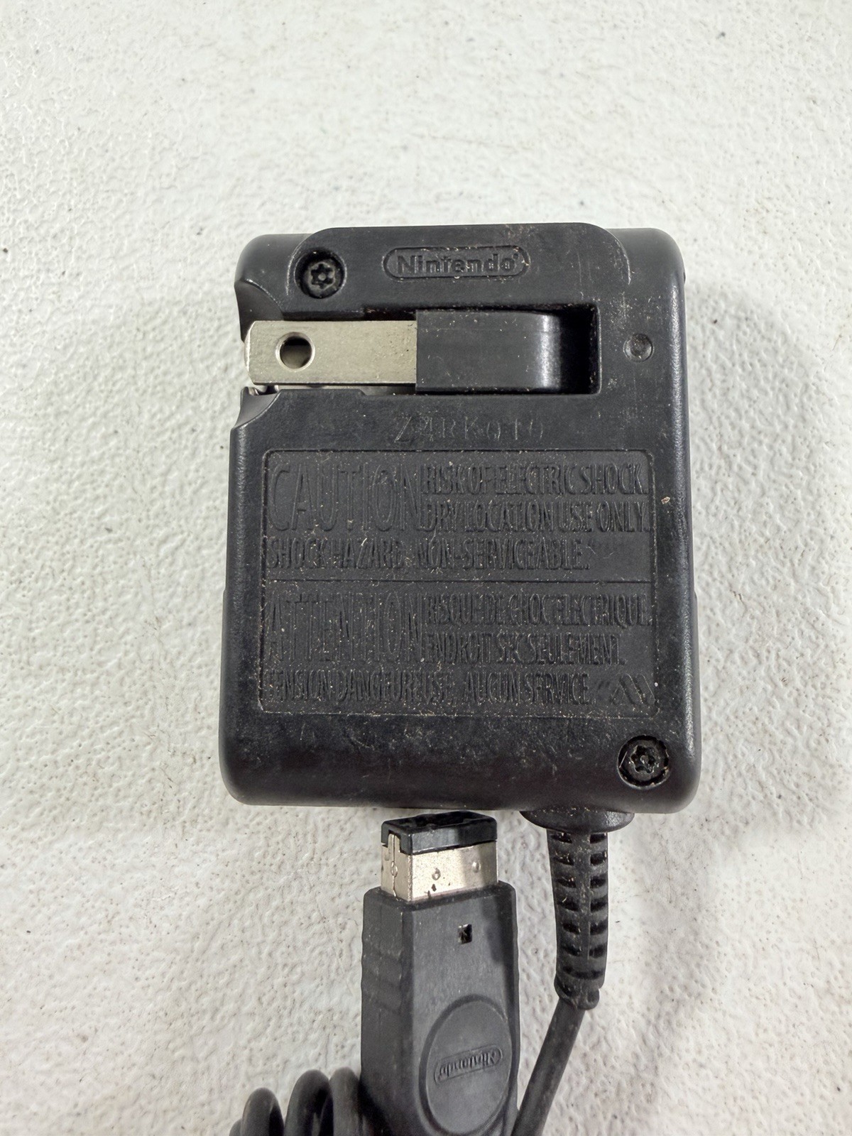Nintendo Game Boy Advance SP AGS-001 Silver w/ Charger TESTED WORKING