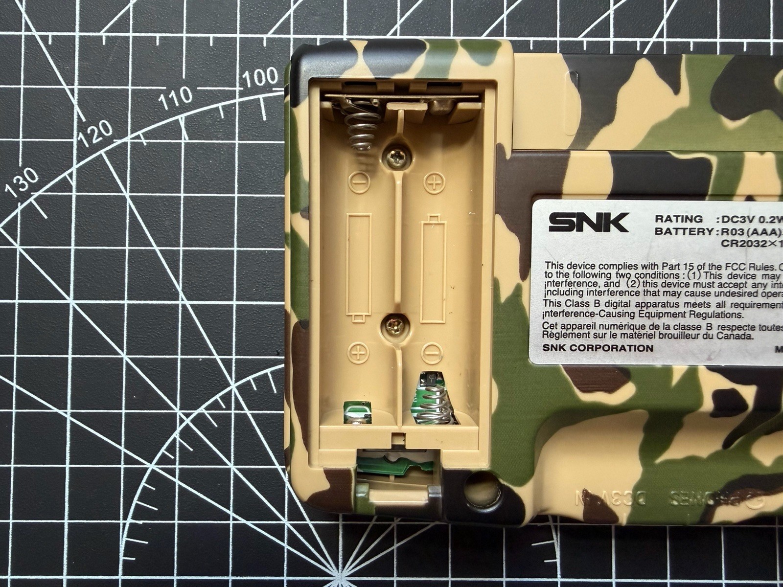 SNK NeoGeo Pocket Camouflage W/ Bivert Backlight &Box & Manual & Insert ~Prefect