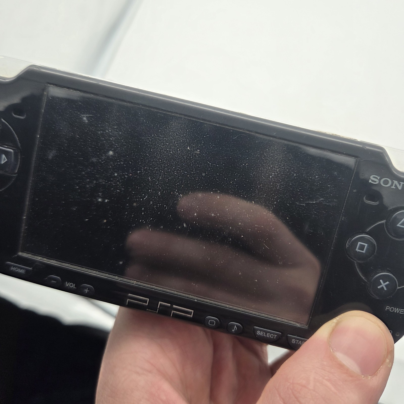 Sony PSP 2001 Black Powers On- Needs Battery And Cover