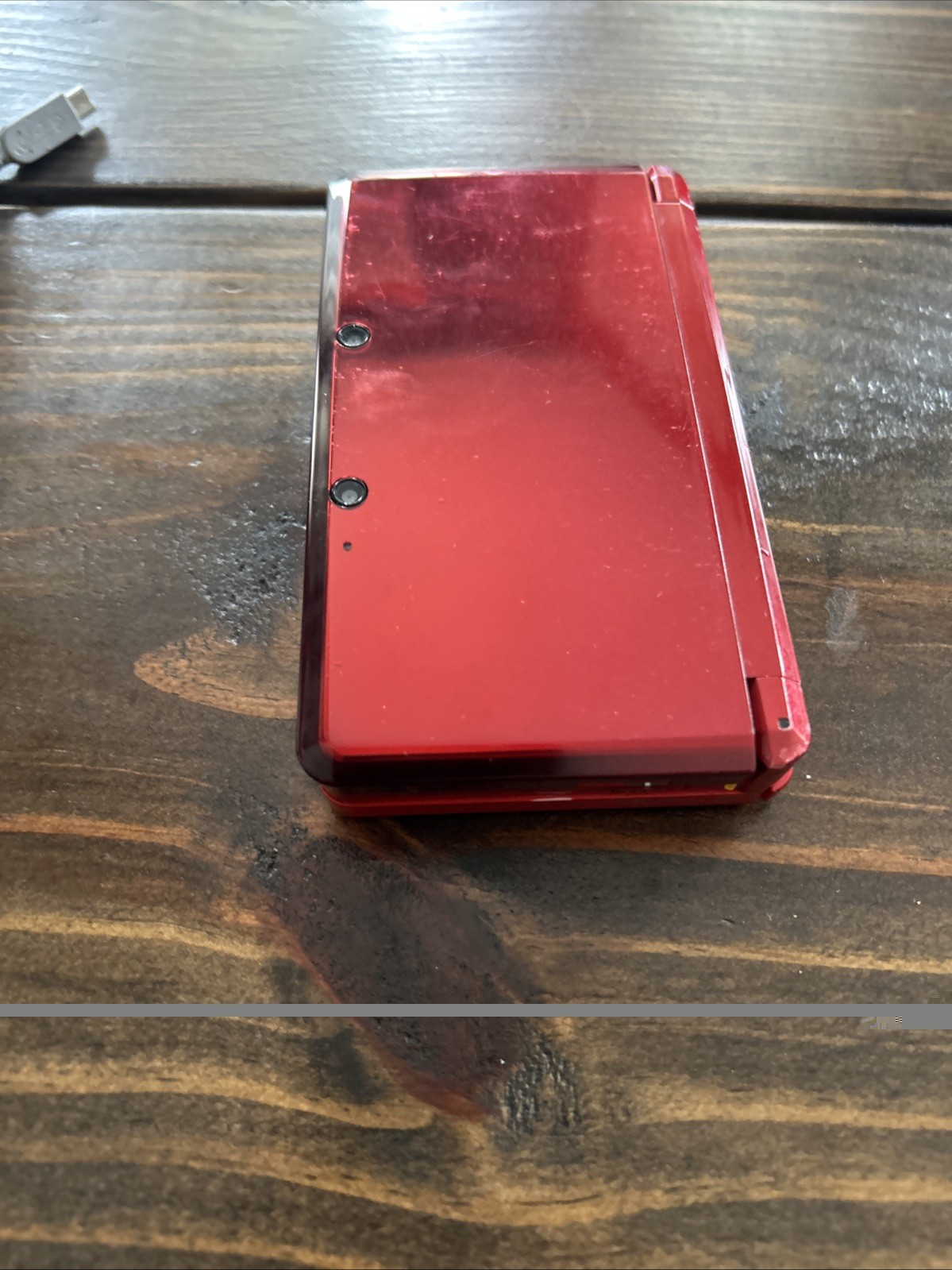 Nintendo 3DS Handheld System Red Charger Included No Styles Pen 9 Games & Sd