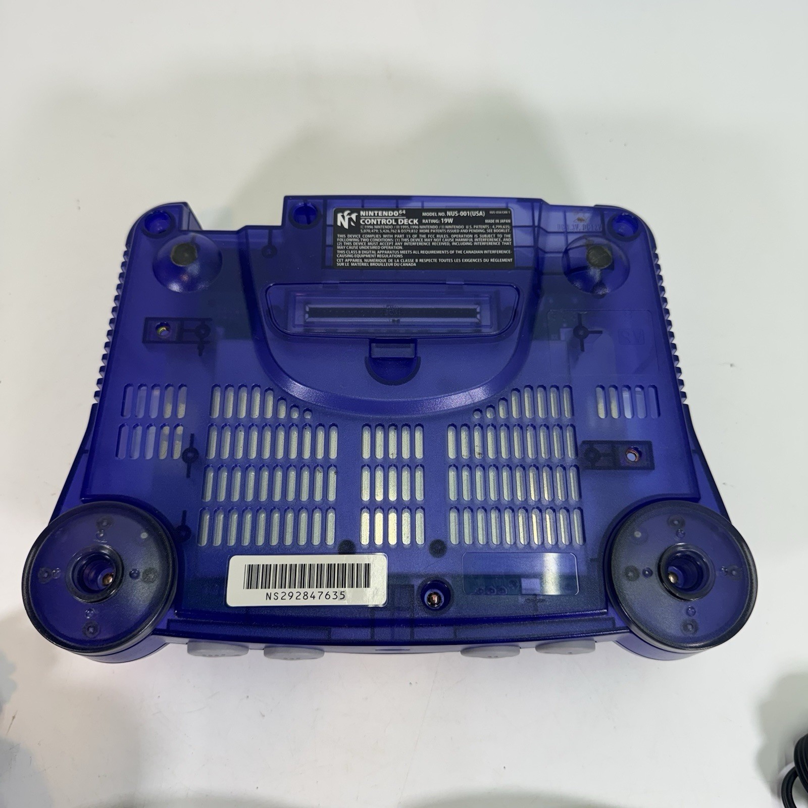 Nintedon64 N64 Midnight Blue Console NUS-001 (USA) 2 Controllers 2 Games Bundle