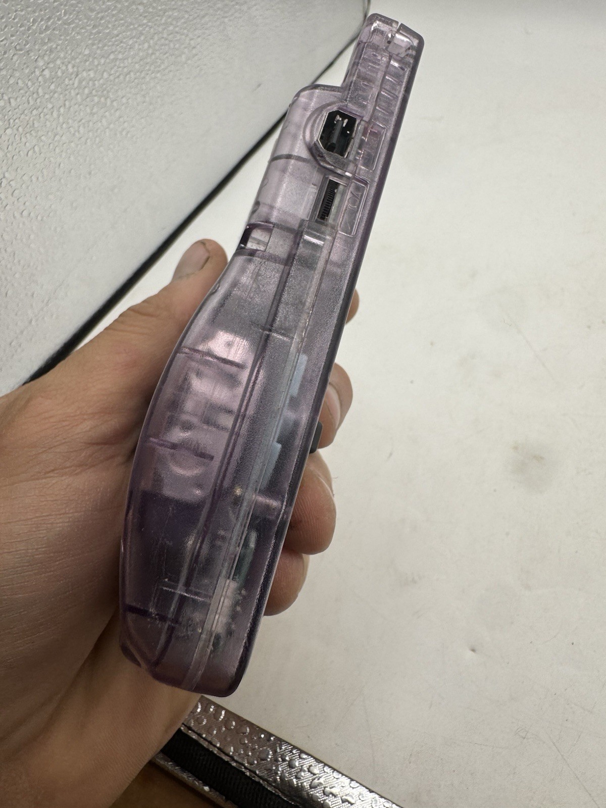 Nintendo Game Boy Color CGB-001 Purple Clear Handheld Console Tested Working