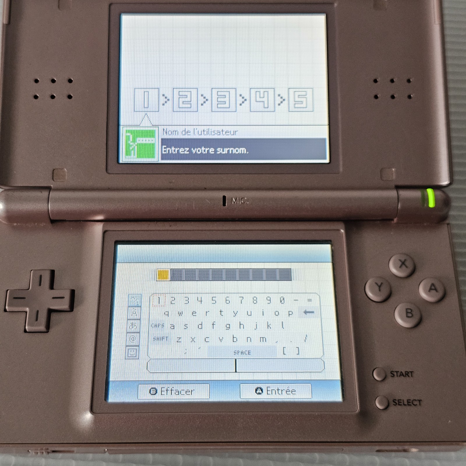 Nintendo DS Lite Metallic Rose Pink Handheld Console Model USG-001 – 2006