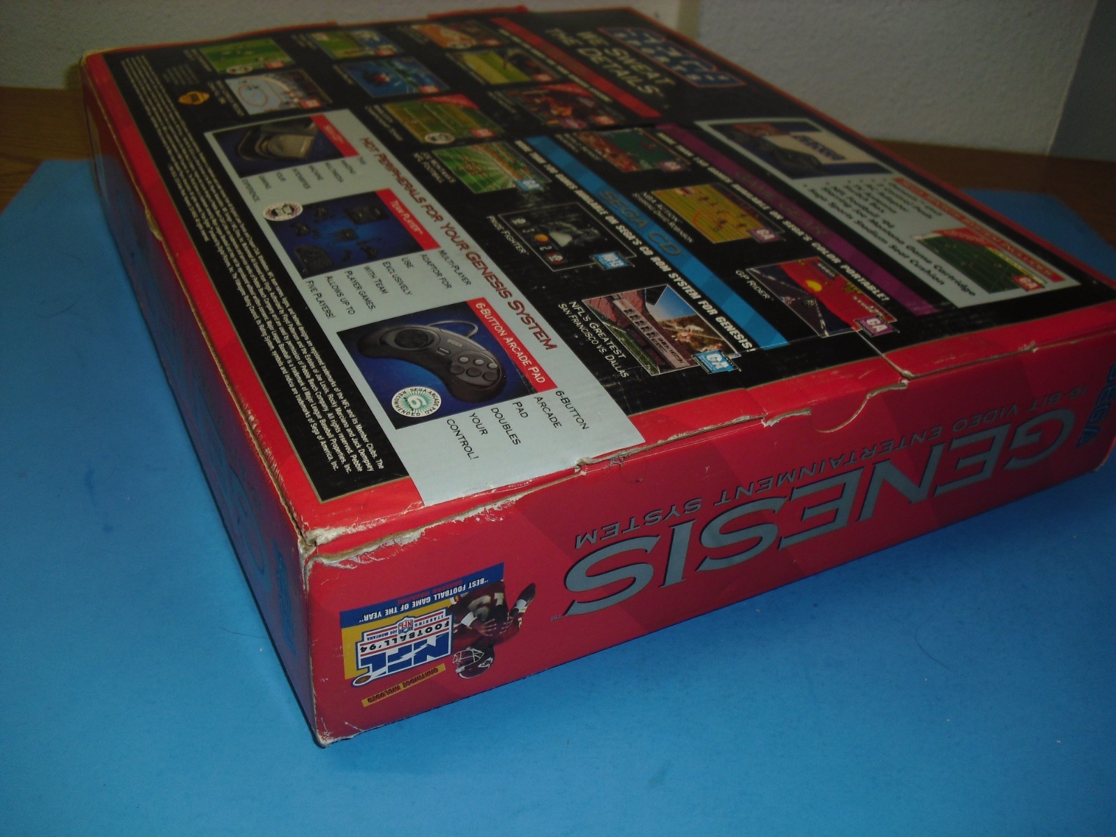 Sega Genesis Sports system complete in box w/ Stadium Cushion & NFL Football 94