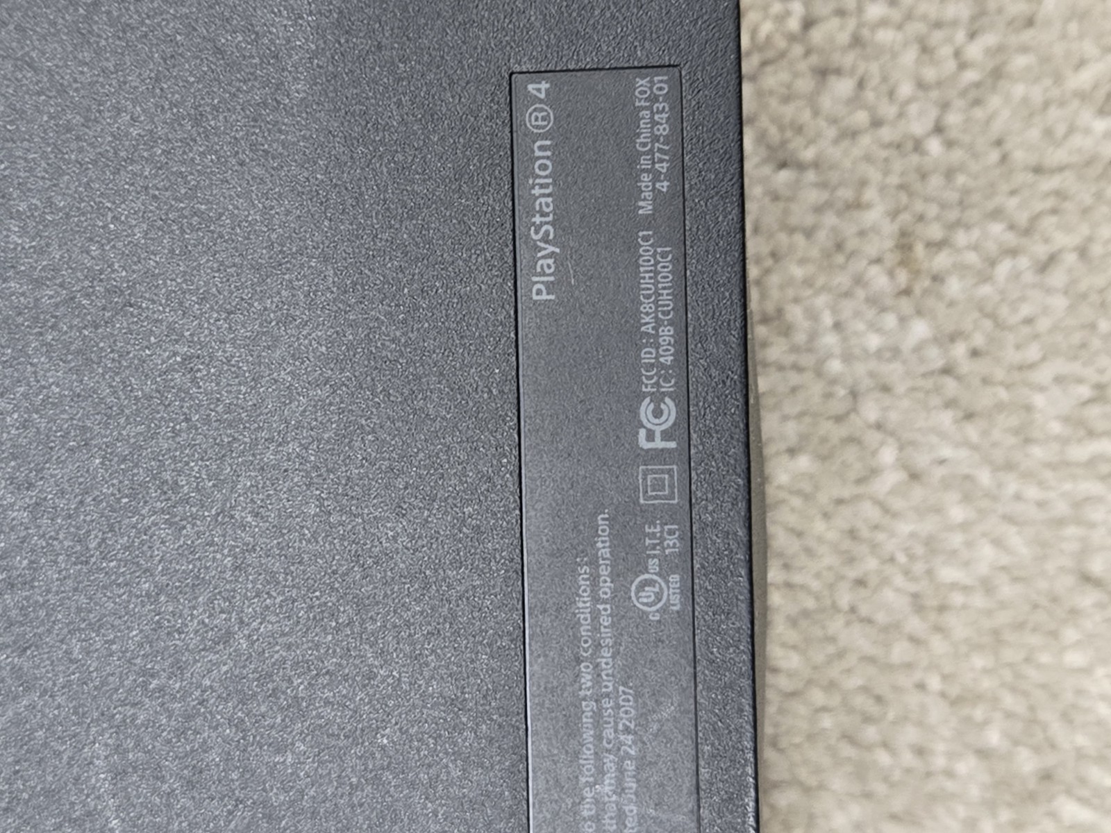 ps4 gaming console CUH-1001A black portable tested family fun 500GB console only