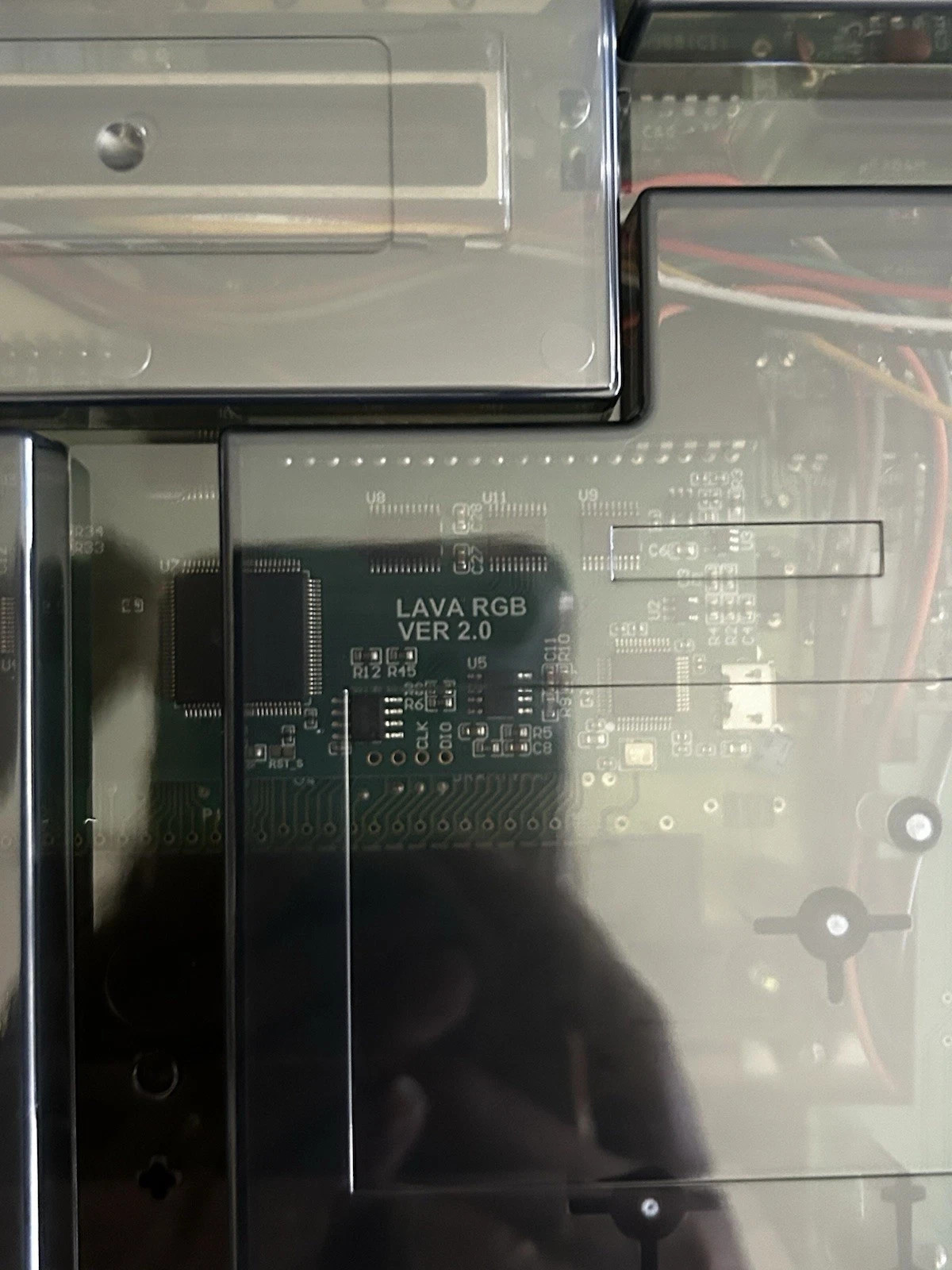 clear black Nintendo NES Console Lava RGB ver 2.0- FAST SHIPPING
