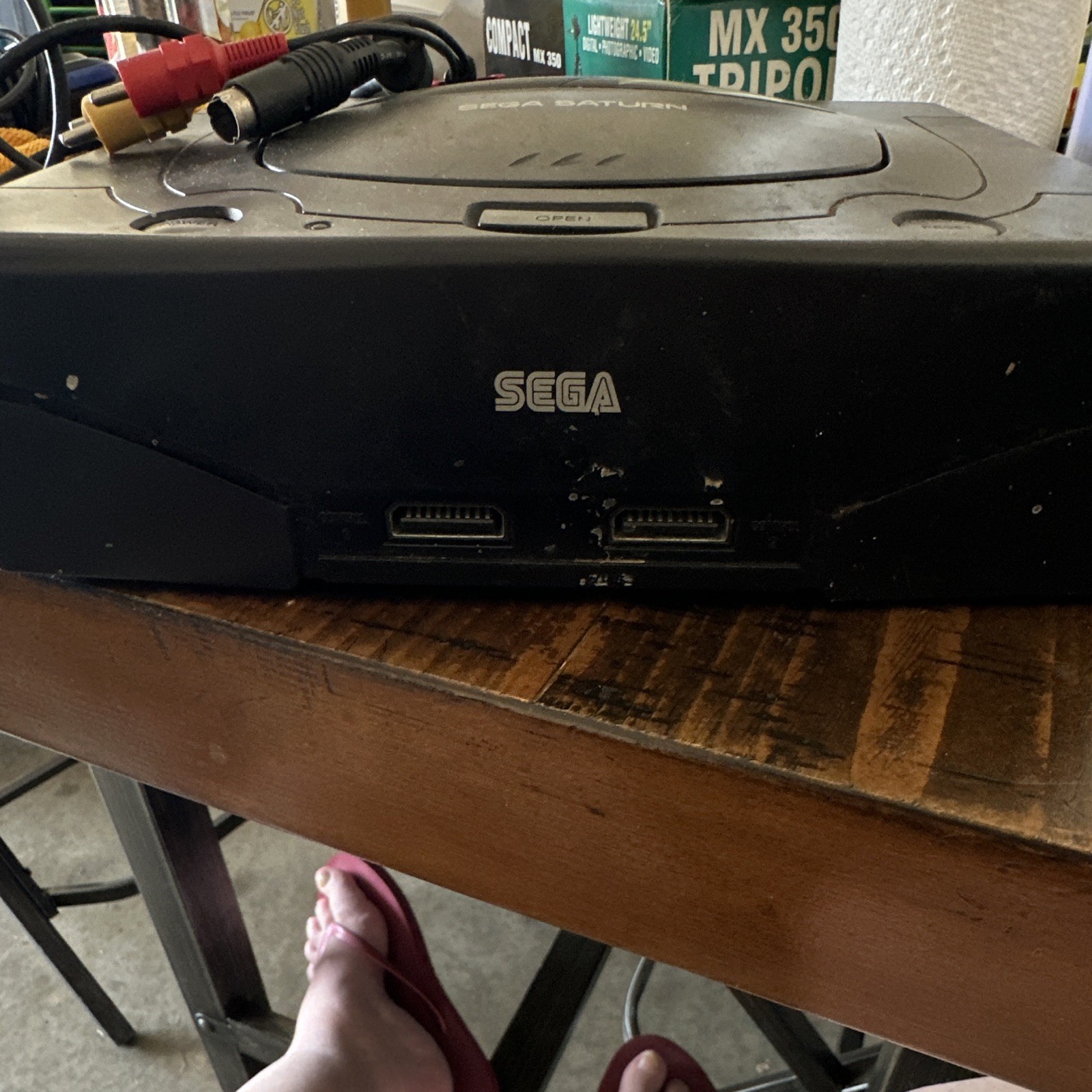 SEGA Saturn MK-80000A Black Console NTSC-U/C w/ Controllers & Cables 1995