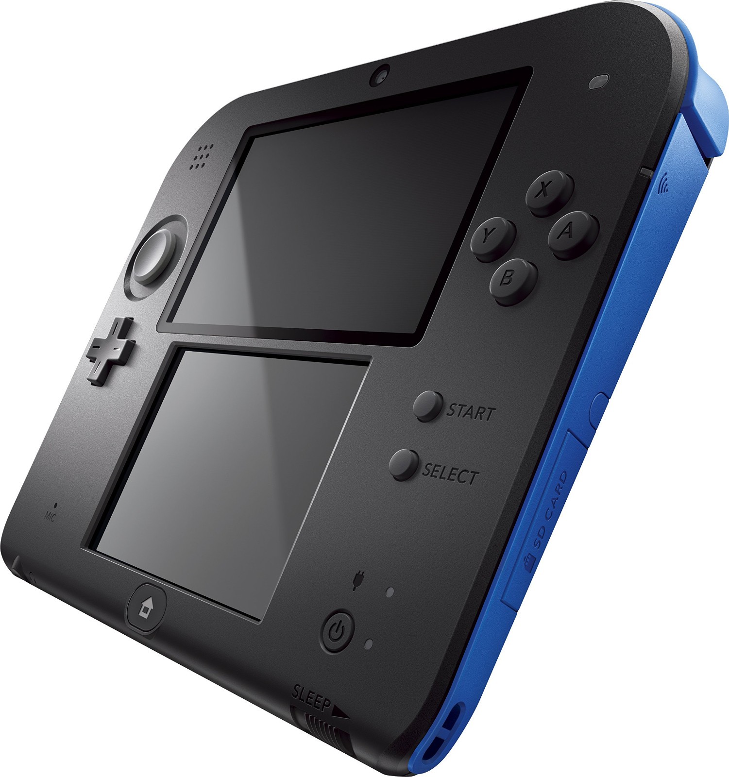 Nintendo 2DS Handheld Game Console Blue Black FTR-001 – Tested – No Stylus