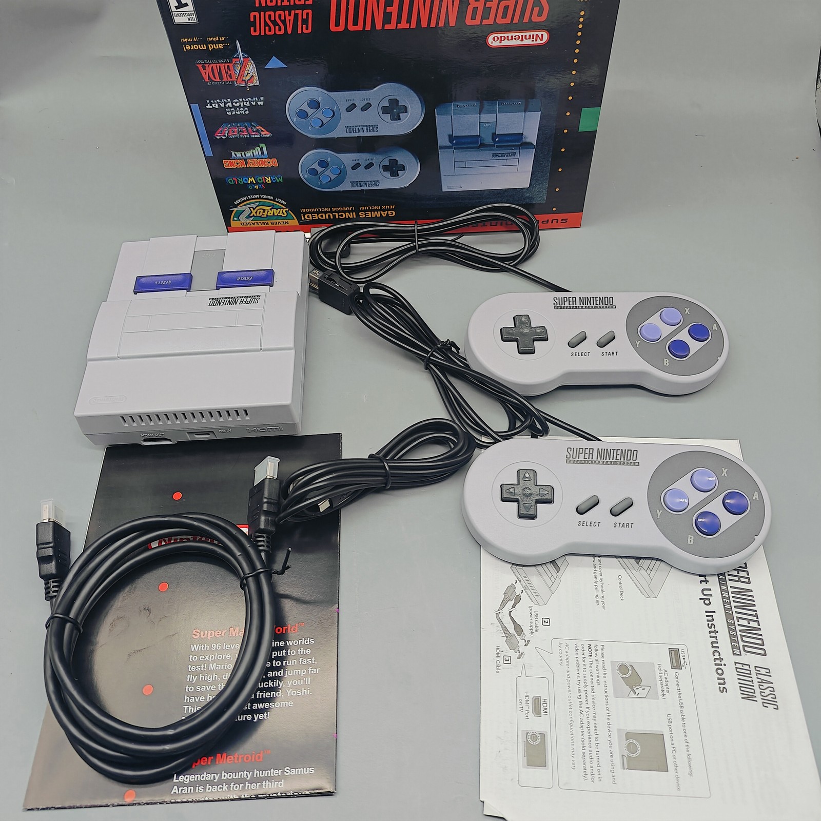 Brand New Super Classic Mini Entertainment System SNES Included 21 Games 1SET