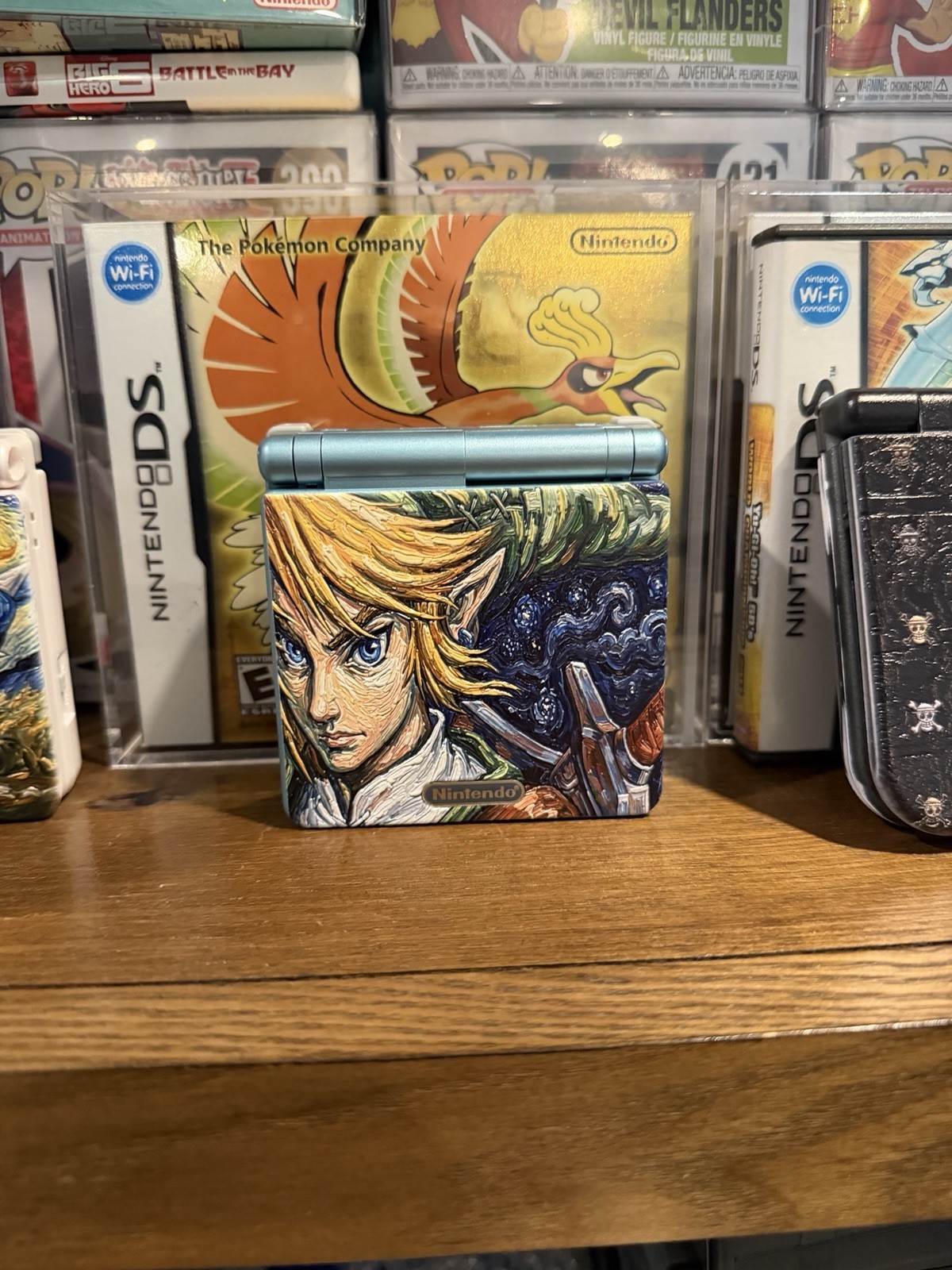 Nintendo Gameboy Advance SP / USB C / Custom/ Link /Zelda /A+ Battery