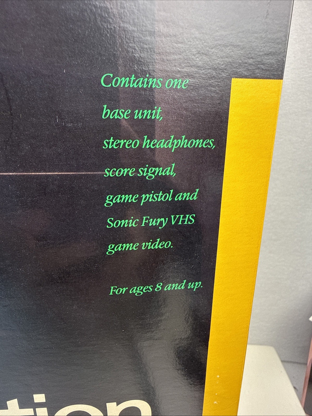 1987 ACTION MAX The First Real Action Game System W/ Sonic Fury Game Untested