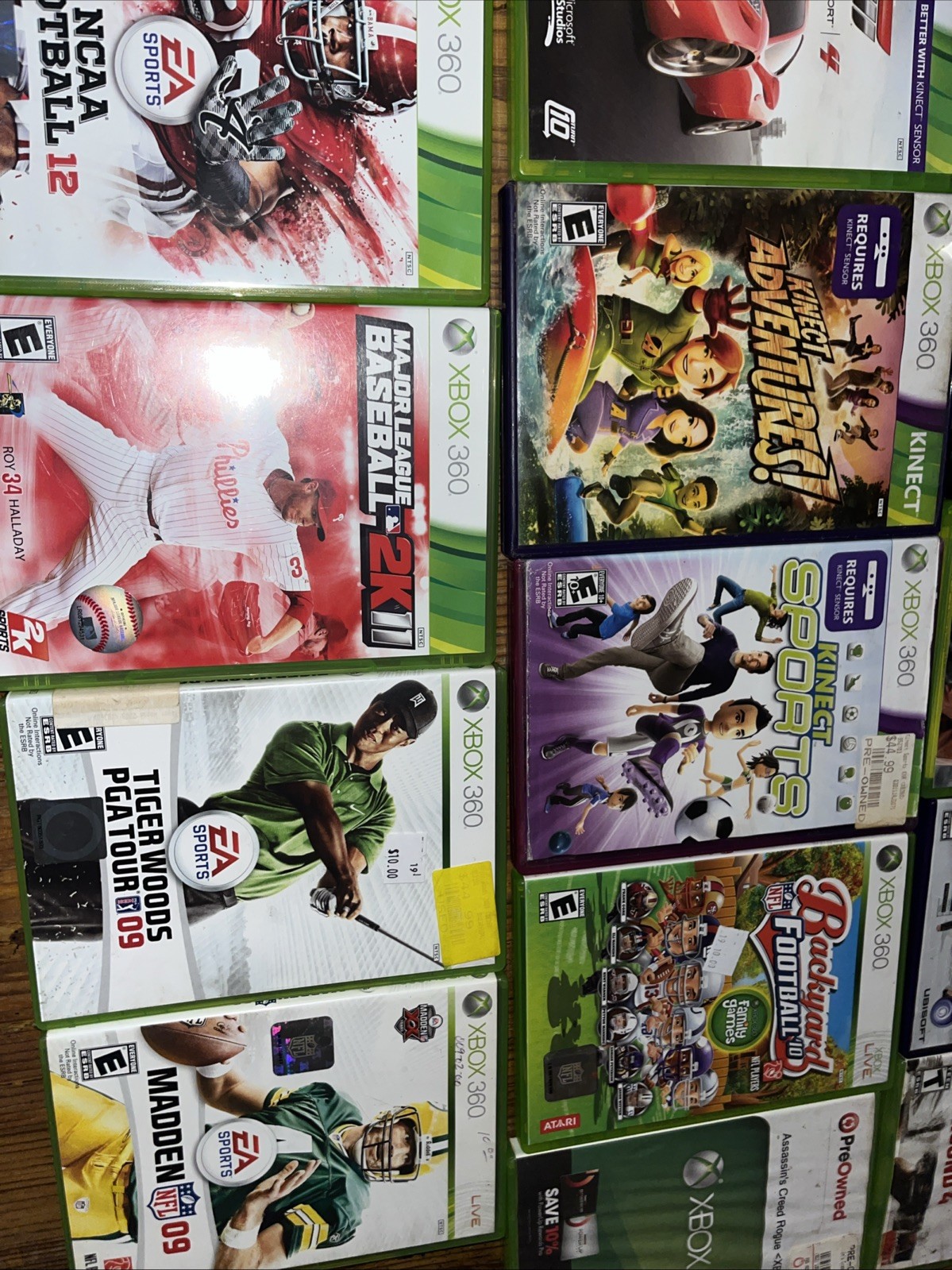 Microsoft Xbox 360 S Slim Kinect Bundle Controller Cords Kinect Games Lot