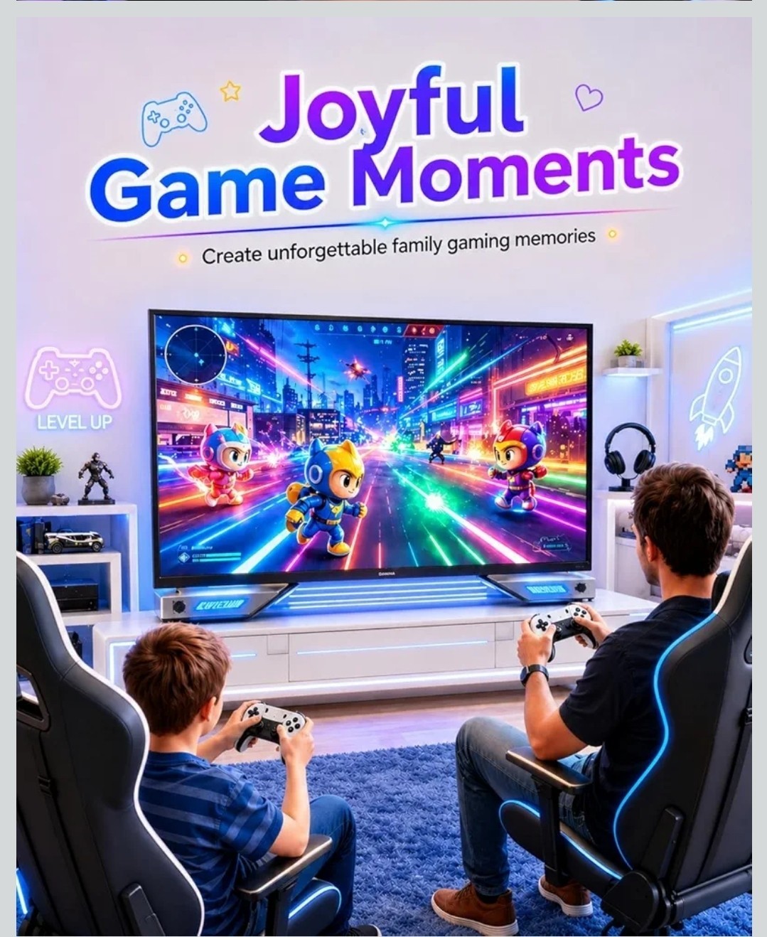 2026 Upgraded Retro Gaming Console, 4K HDMI Plug and Play TV Gaming System