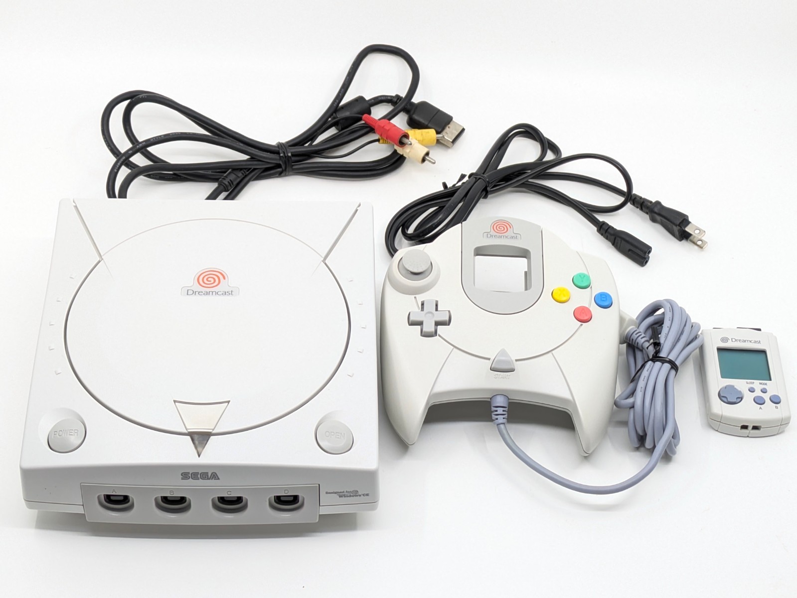 SEGA Dreamcast HKT-3000 Console Controller Visual Memory VMU NTSC-J Japan Tested