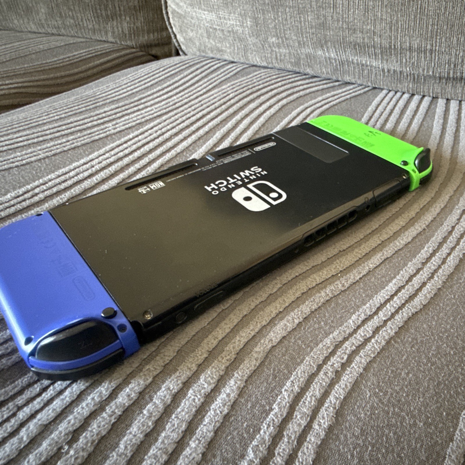 Nintendo Switch Console w/ Green & Blue Joy-Con, Black, with Case and Dock