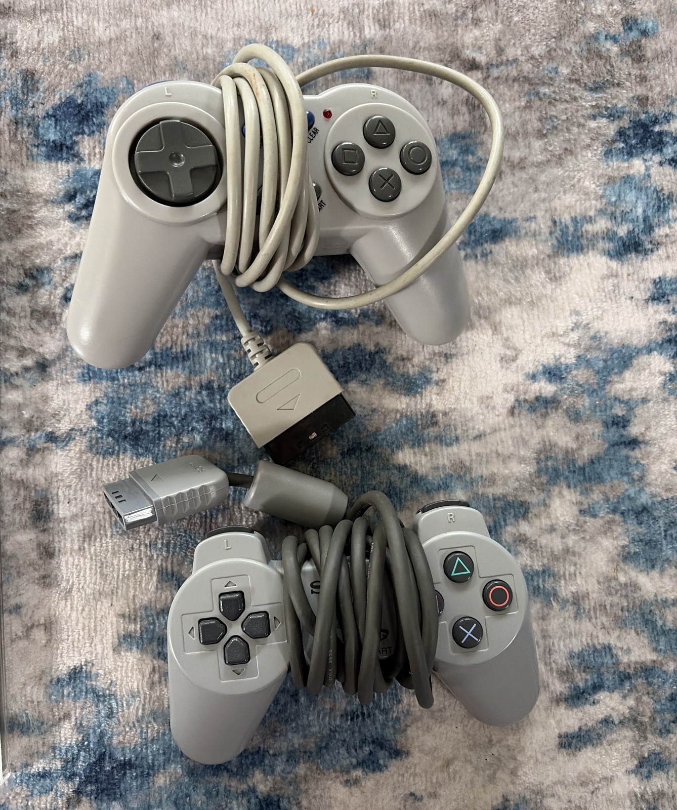 Sony PlayStation PS1 Console Bundle Tested & Working SCPH-5501 8 Games Cleaned