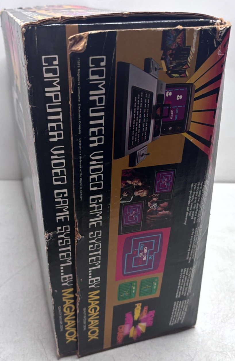 Vintage Magnavox Odyssey 2 Console Complete Boxed Bundle Model 7600 Untested