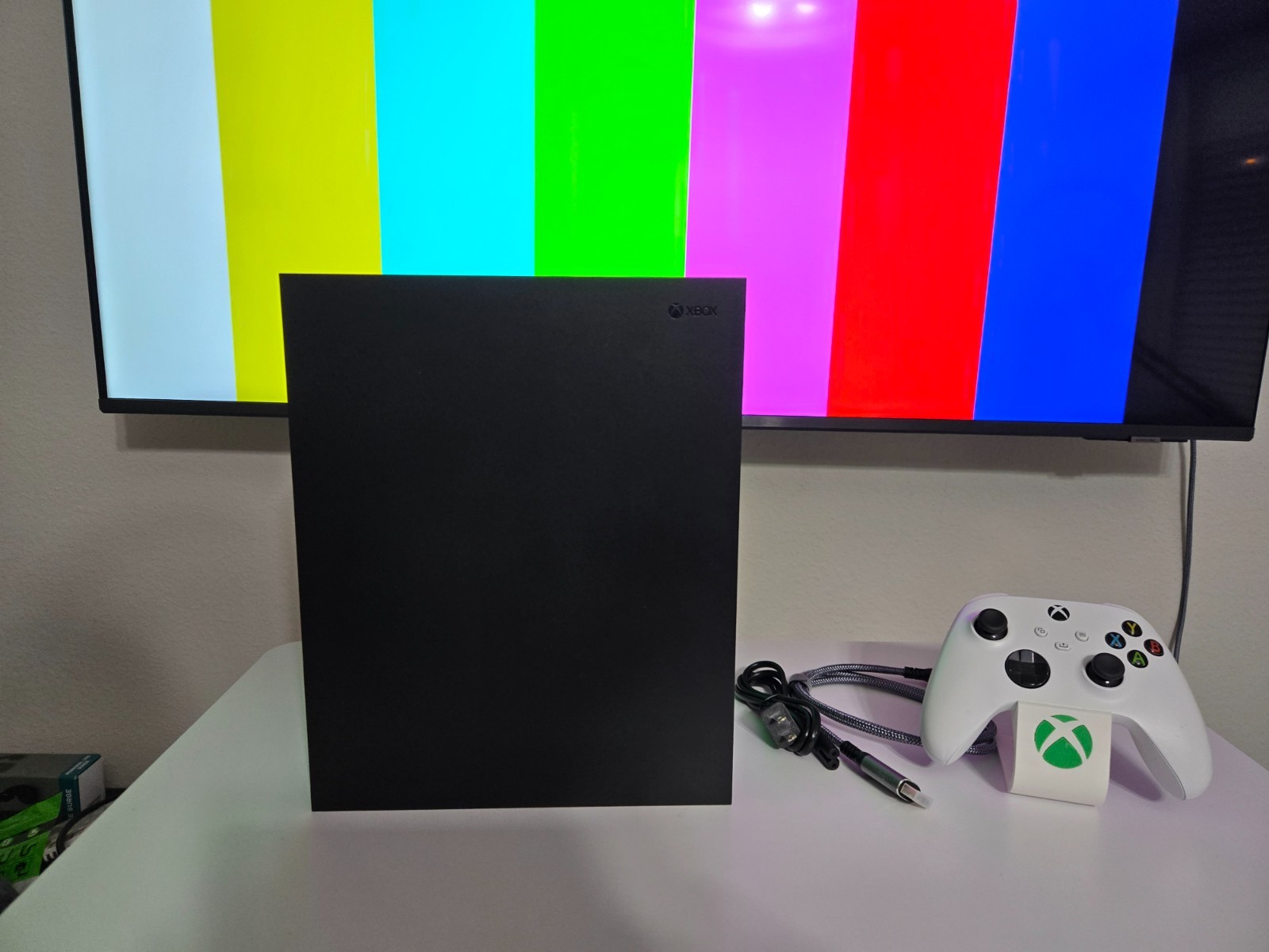 Microsoft Xbox One X 1TB Console Gaming System With Controller and free stand