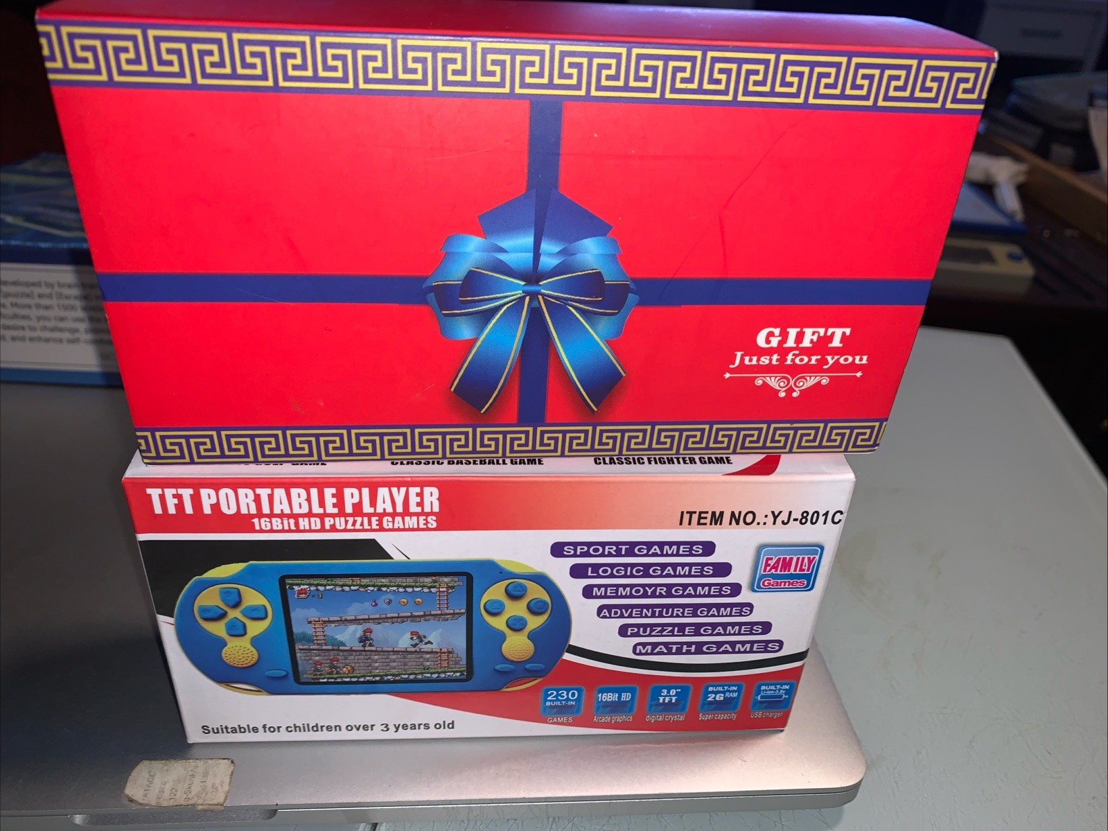 Handheld Game Console for Kids Adults, 3.0» Large Screen Preloaded 230