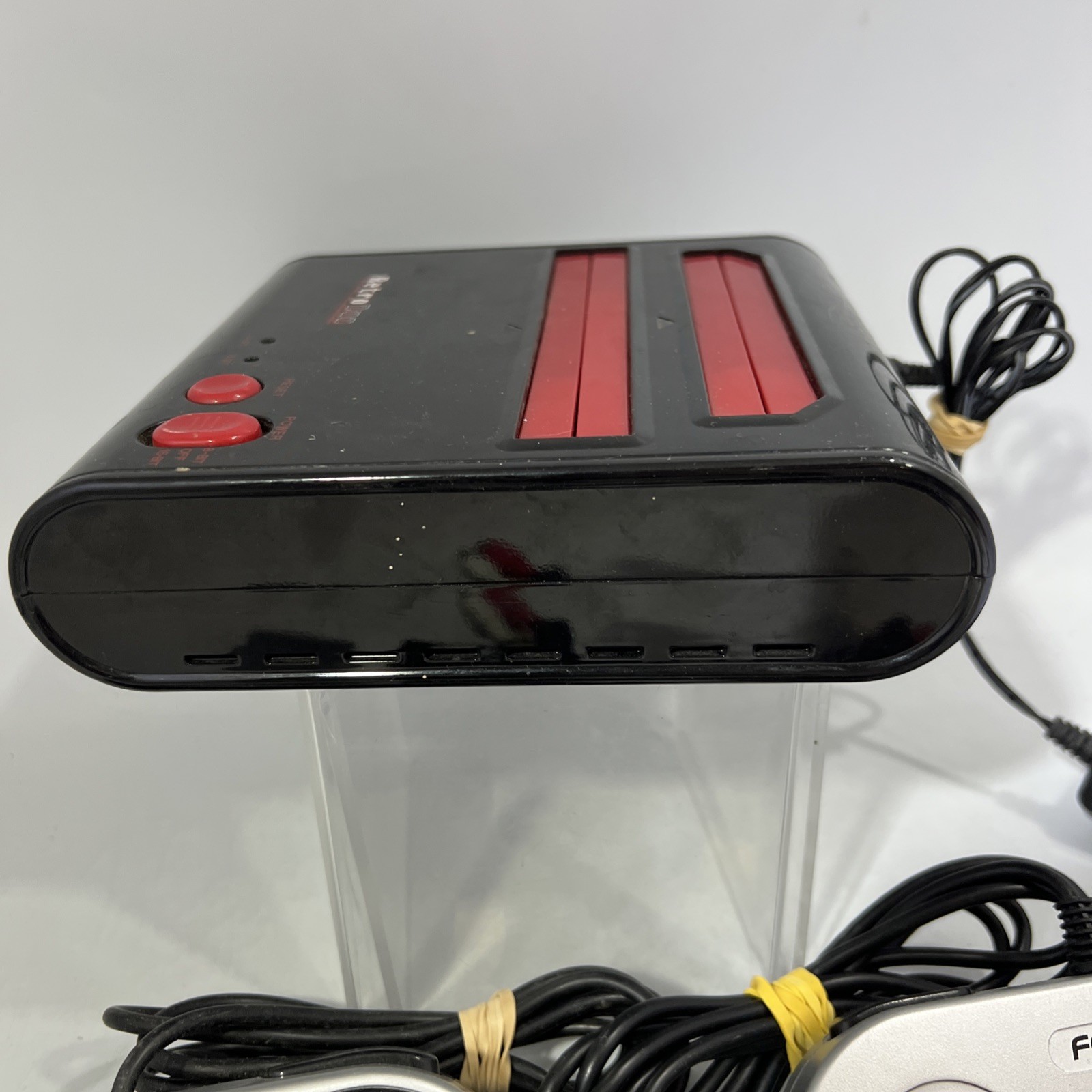 Retro-Bit Retro Duo Twin Video Game System Silver/Black 2 Controllers #ML