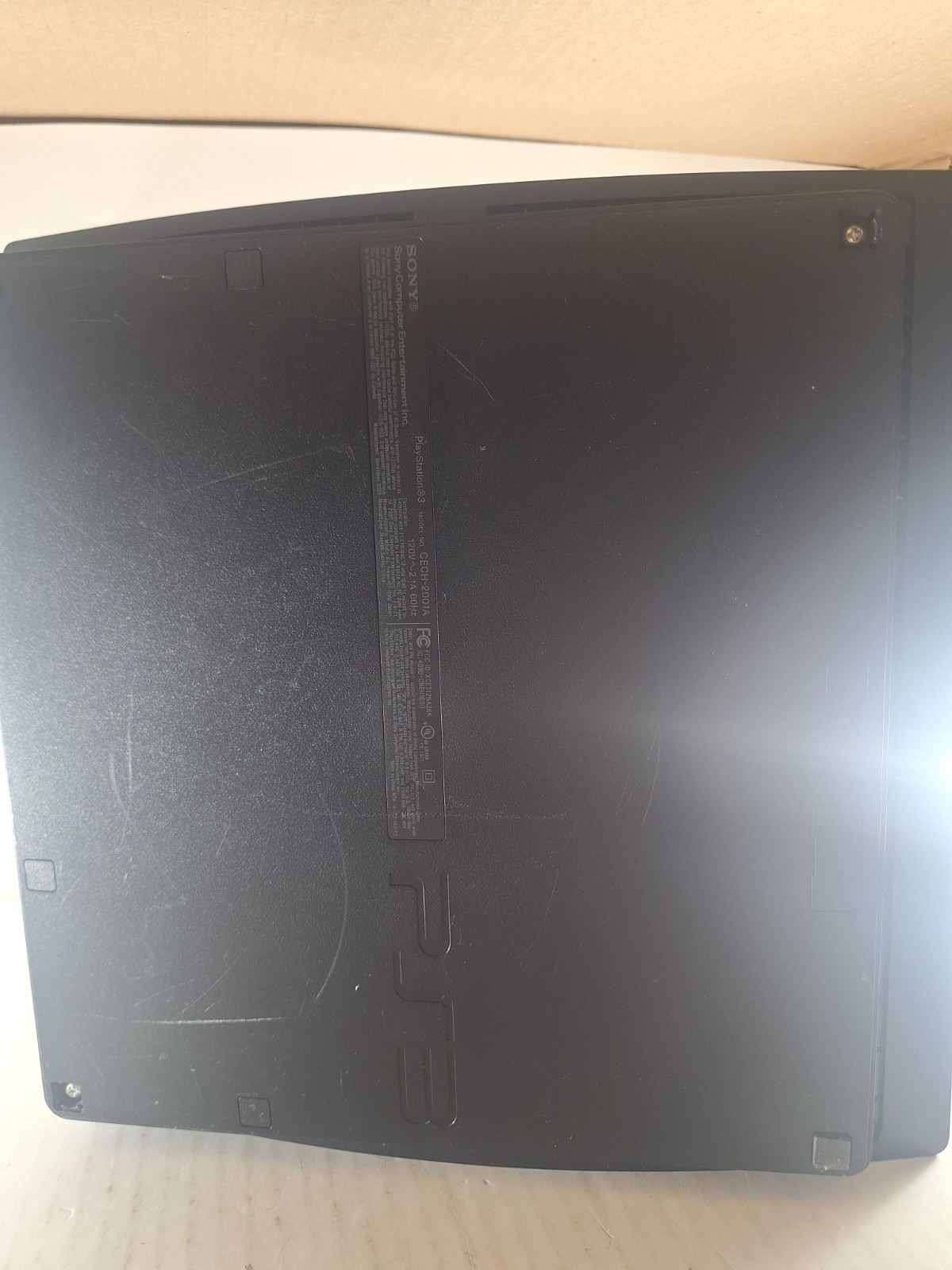 Sony PlayStation 3 – Slim Cech-2001A Black Console For Parts Or Repair