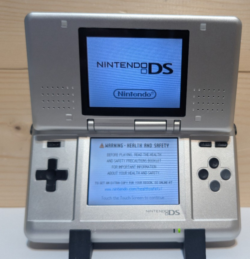 Nintendo DS NTR/Fat/Original Silver Reshelled W/USB Cable New Battery & USB-C