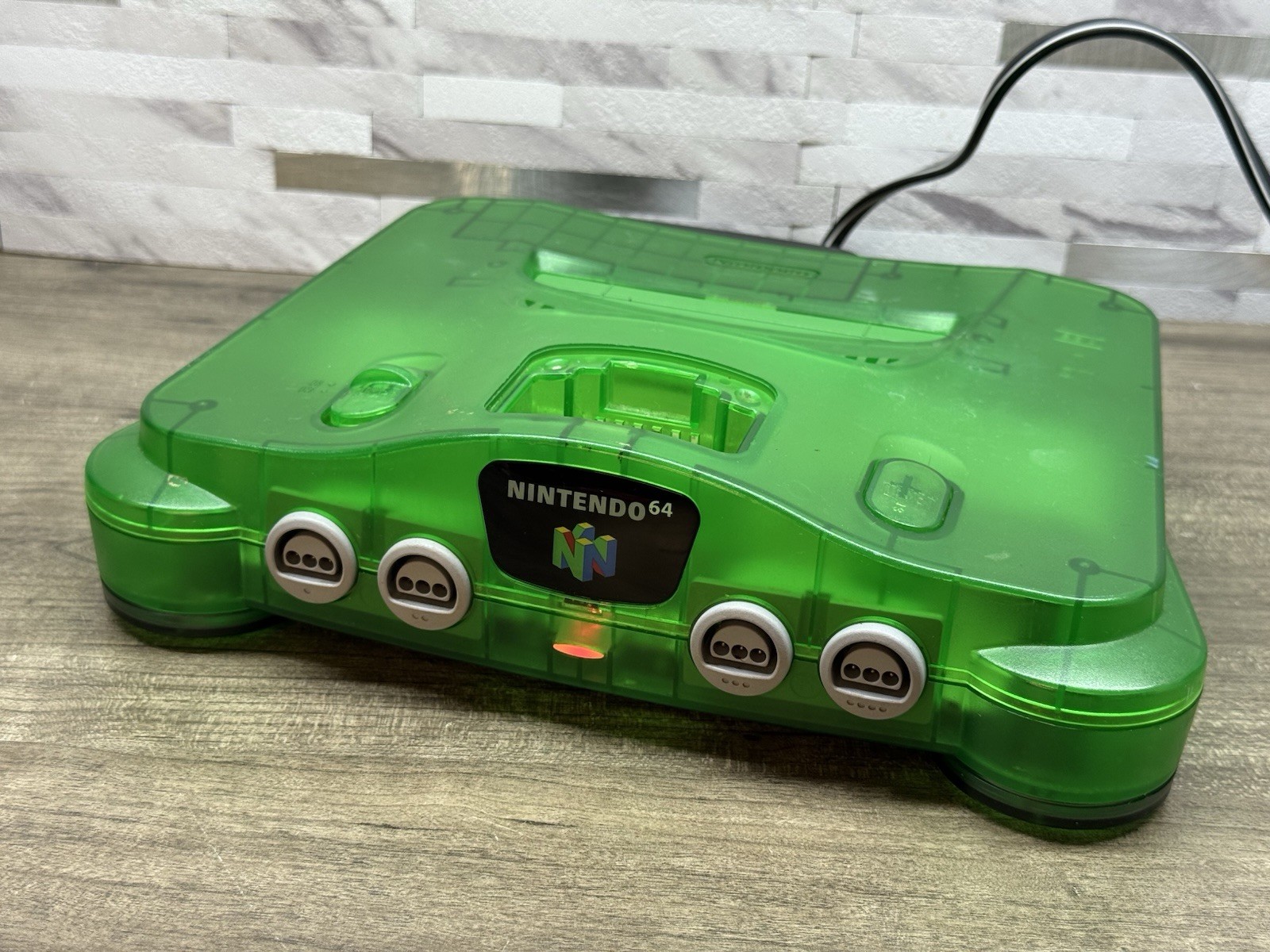 Nintendo 64 Console Only Jungle Green No Expansion Pack -UNTESTED Powers On