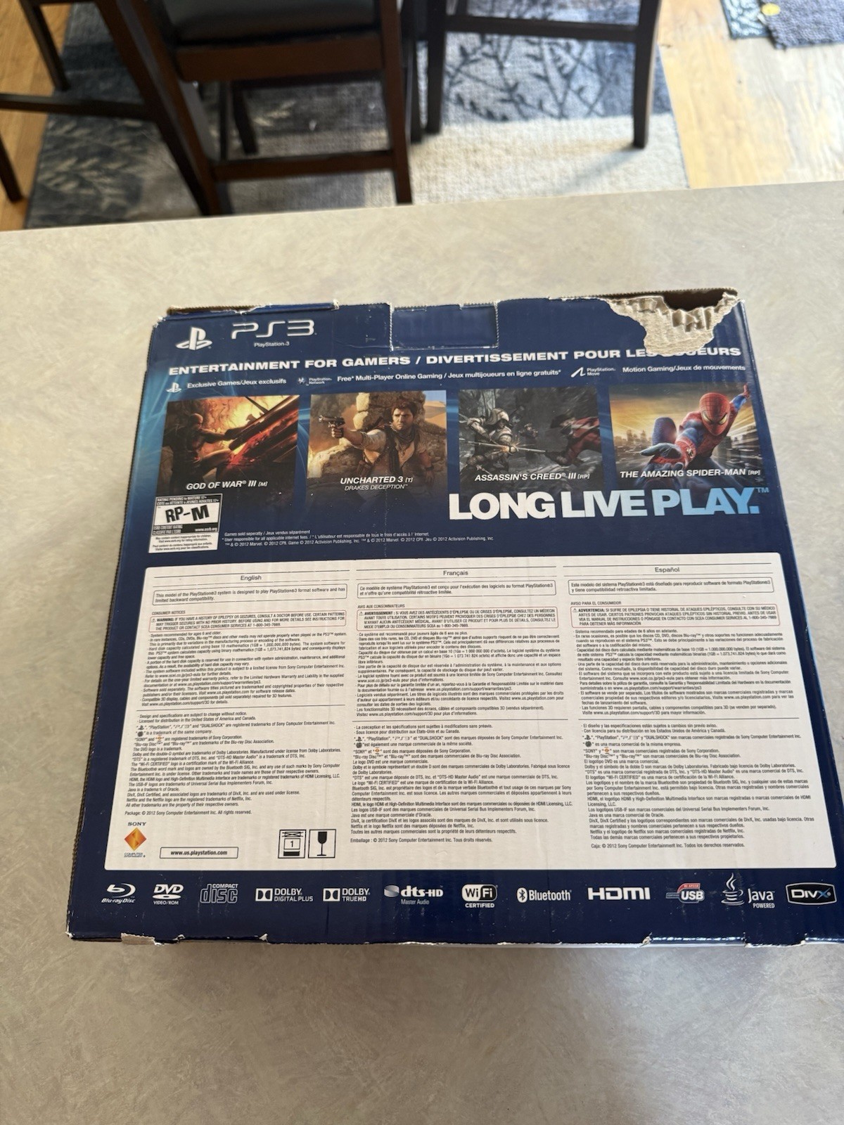 Sony PlayStation 3 Super Slim Console 250GB In Box Tested Working Manuals