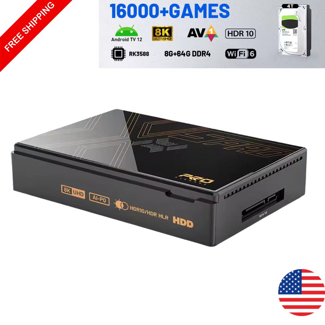 Kinhank Super Console X5 PRO Retro Video Game RK3588 8GB DDR4 4TB 16000+ Games