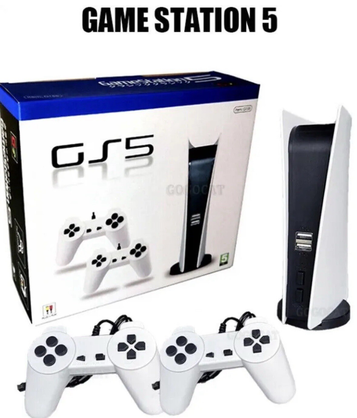 🎮 GS5 Game Console – 300 Retro Games (USB Wired Game Player)