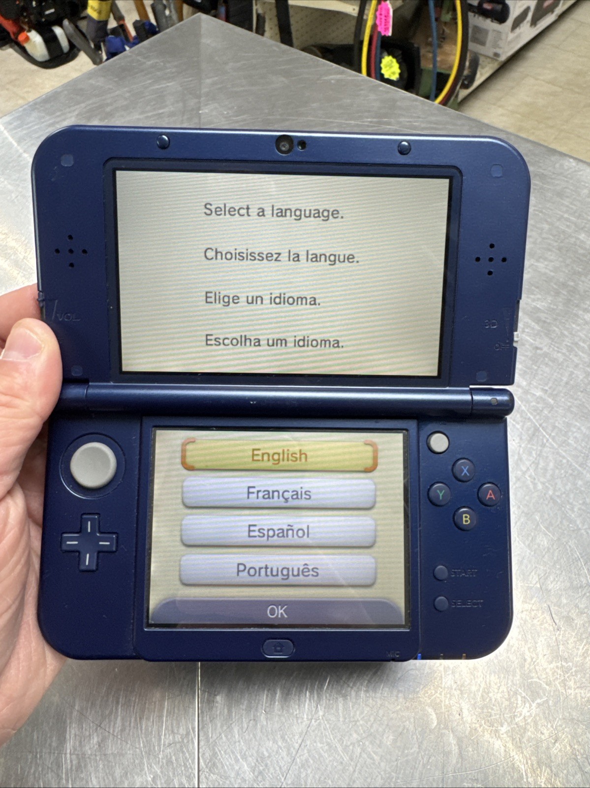 Nintendo New 3DS XL Galaxy Edition Handheld Console System RED-001 Tested