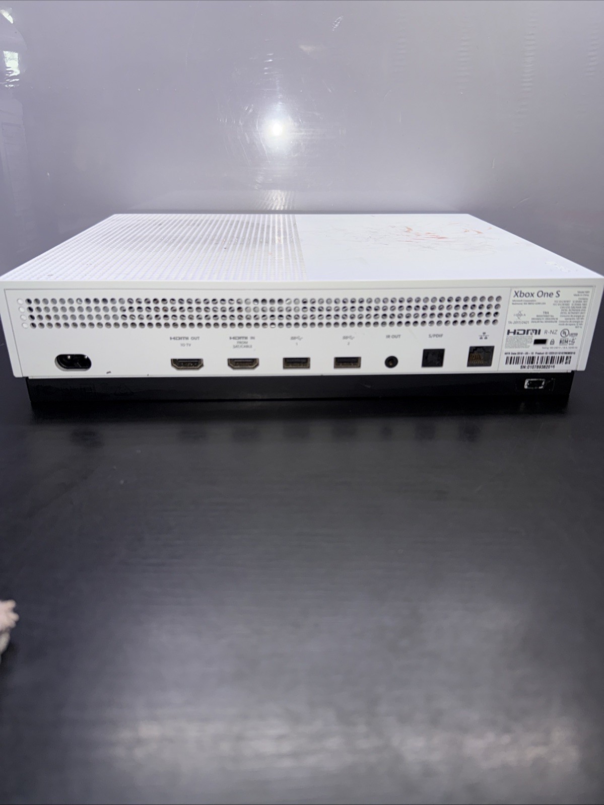 •Cosmetically Flawed•Microsoft Xbox One S 500GB Console – White Free Shipping