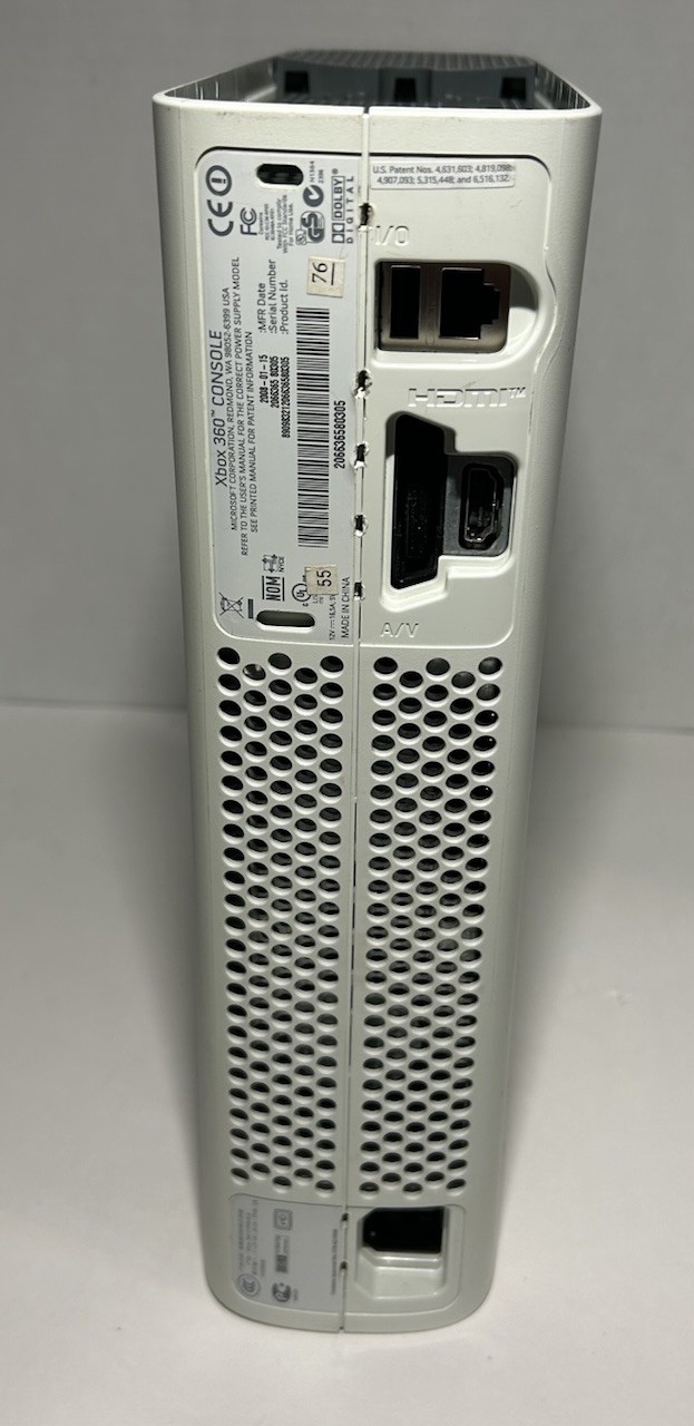 Xbox 360 White Console Seller Reconditioned New Drive Belt Tested Working
