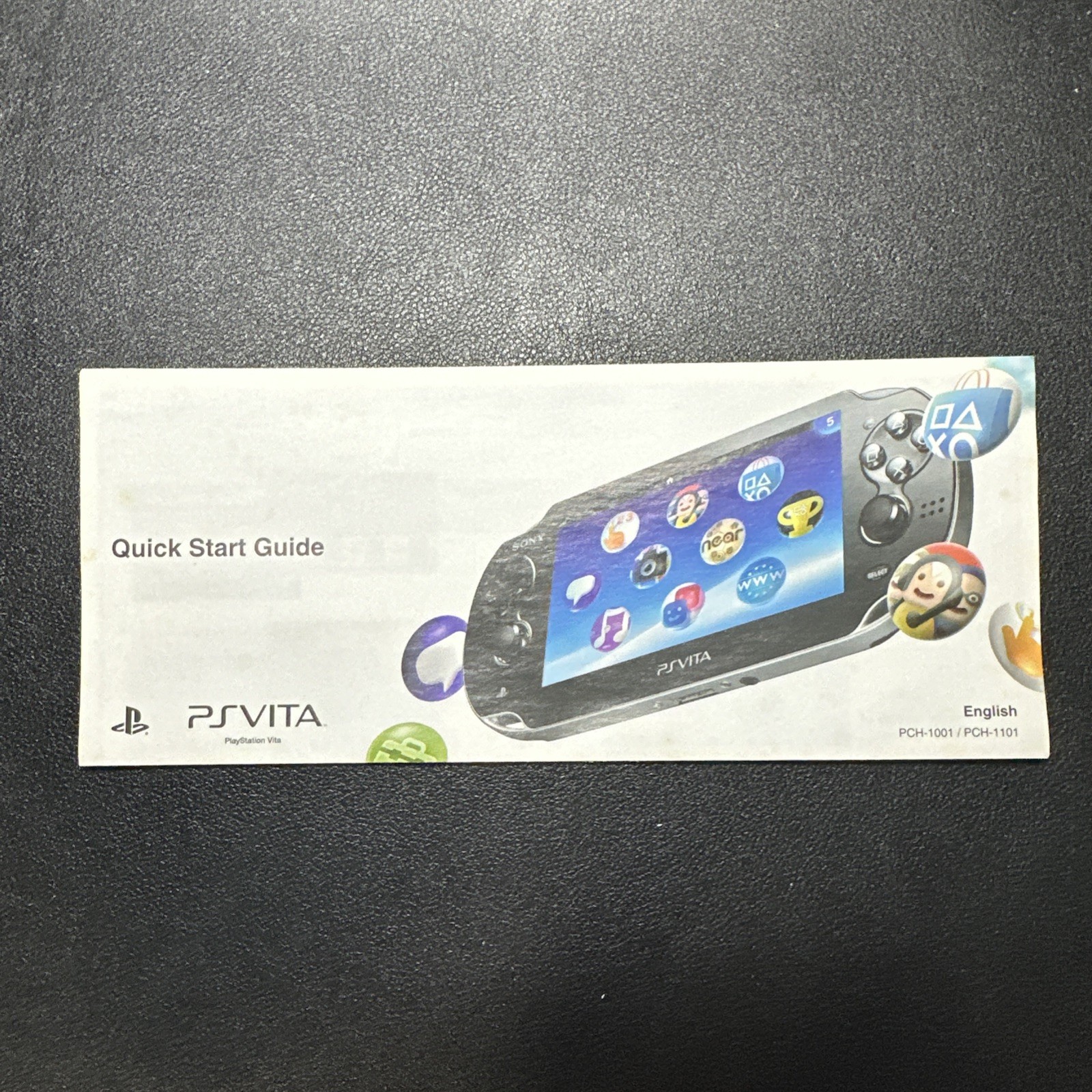Sony PlayStation PS Vita PCH-1001 Handheld Console Black w/ Box Manual Case NTSC