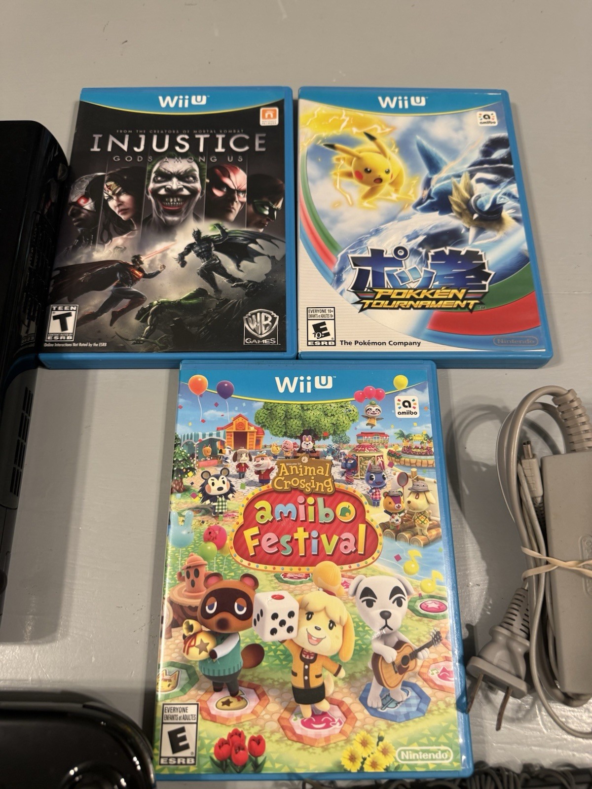 Nintendo Wii U 32GB Console Deluxe Set Bundle With Games Tested Working