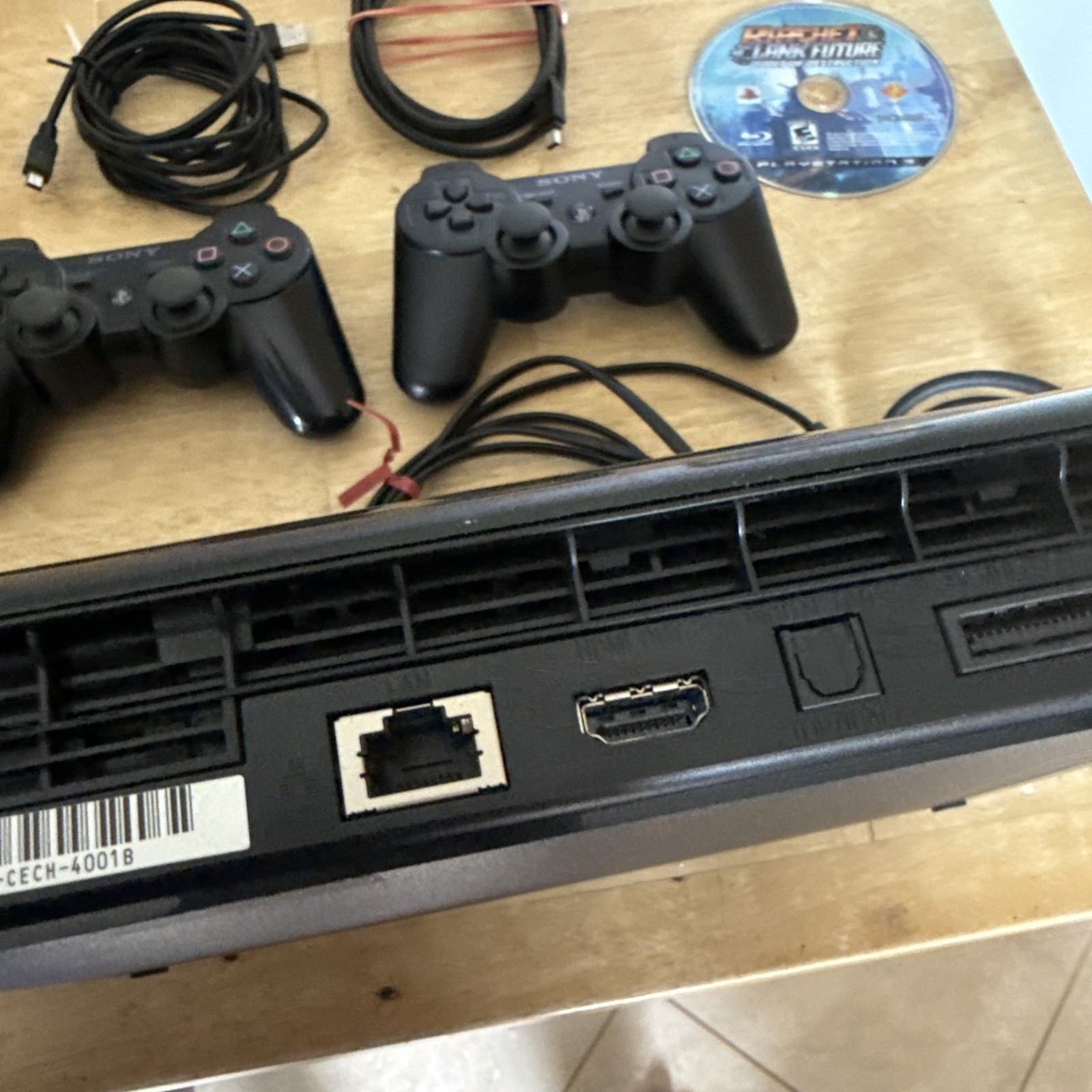 Sony Playstation 3 PS3 Super Slim 250GB CECH-4001B Console Bundle 6 Games