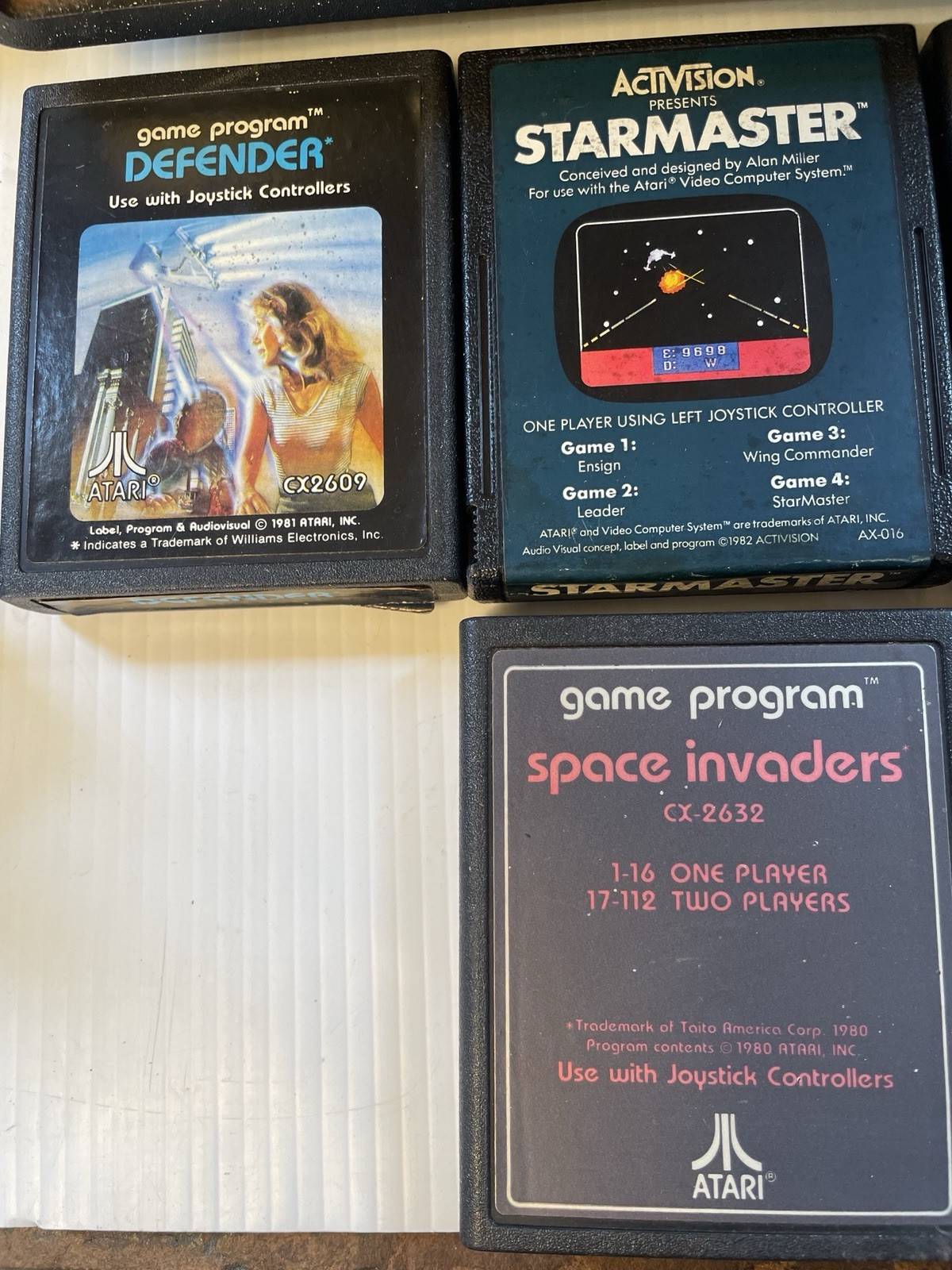 Atari 2600 6 Switch Game Console 6 Games No Power Cable Paddles Untested/Parts