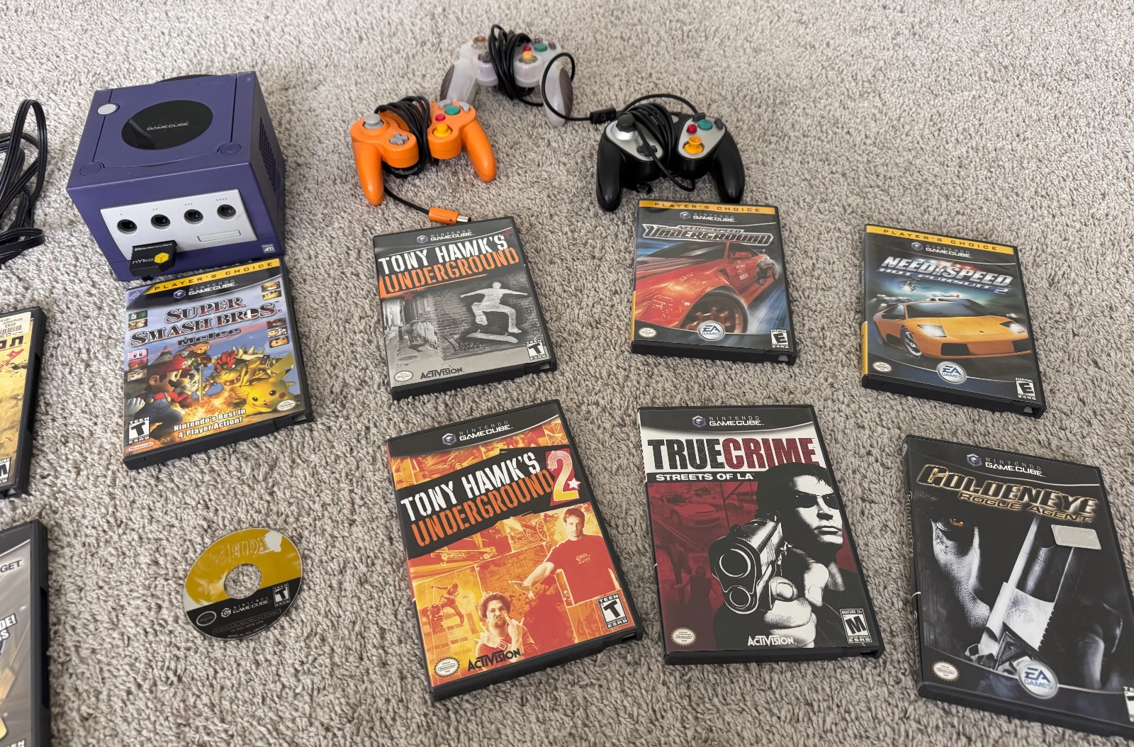 Nintendo Gamecube BUNDLE LOT with 13 games and 3 controllers