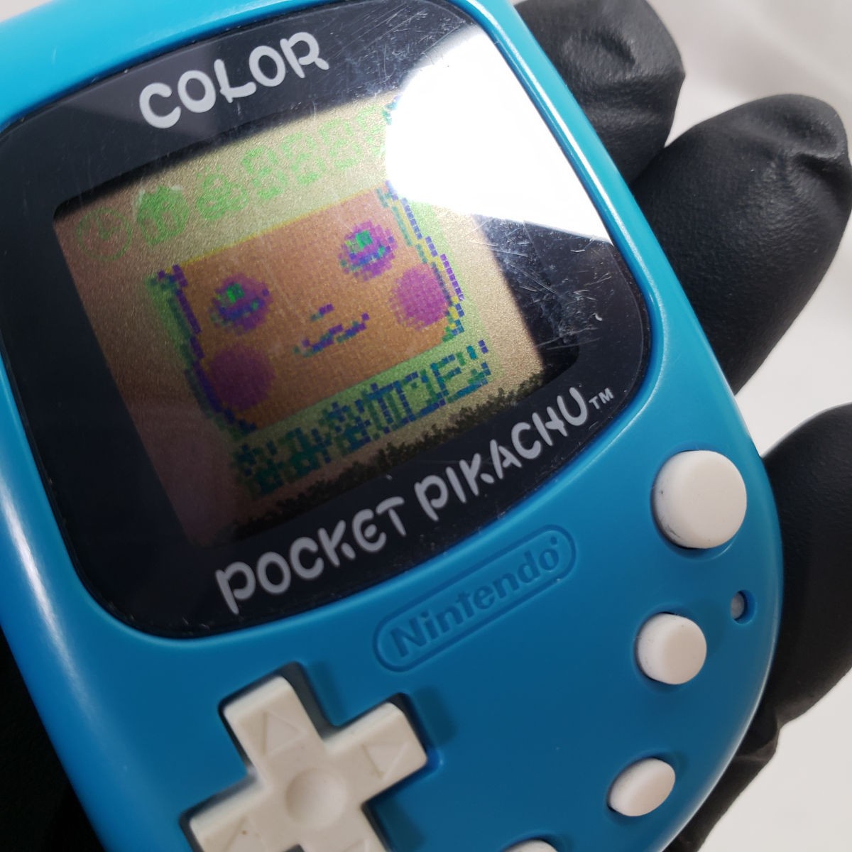 Pocket Pikachu 2 Color LCD Virtual Pet Pedometer Game Solid Blue MPG-002 Japan