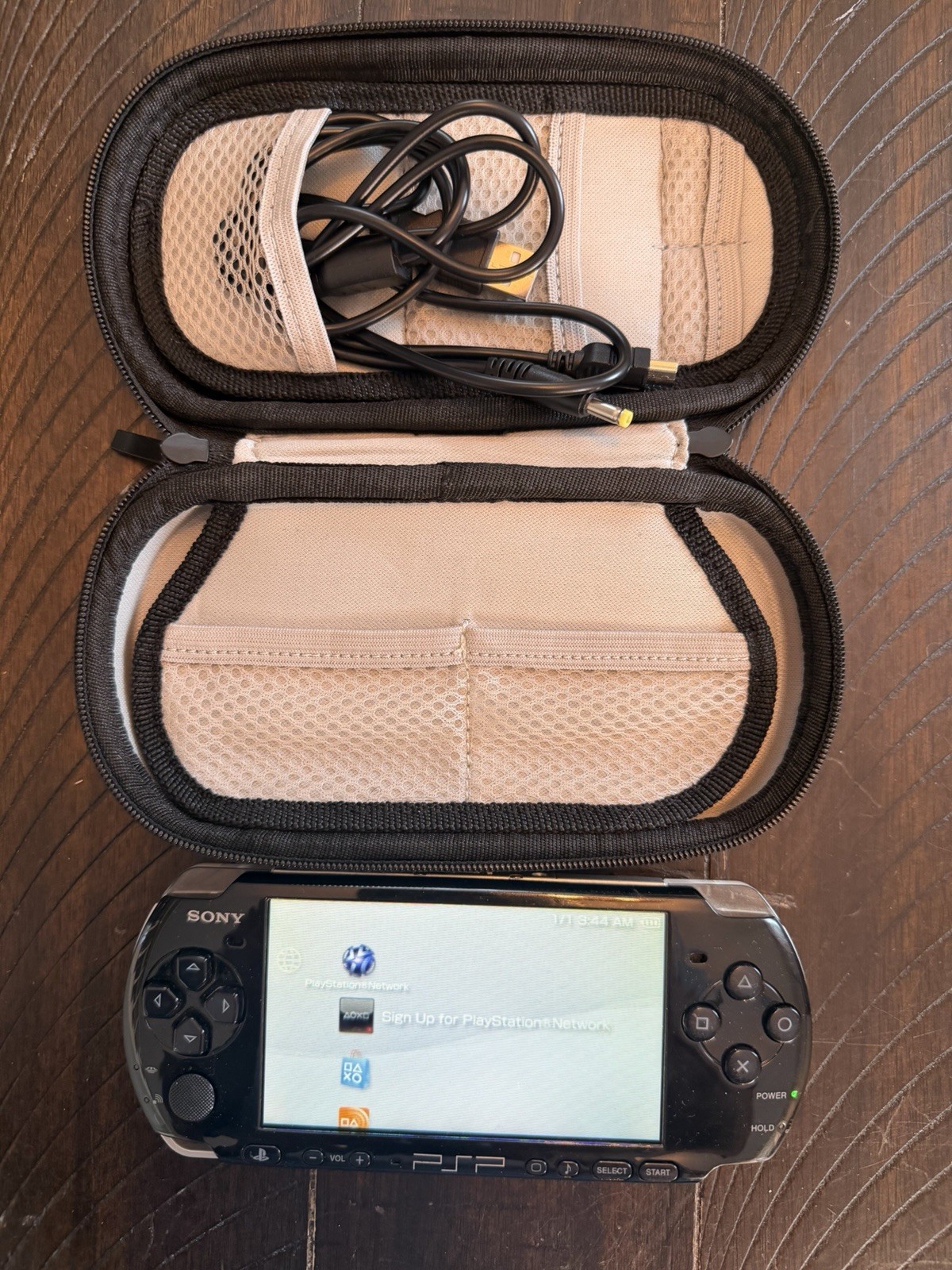 Sony Playstation Portable PSP PSP-3001 Black With Case New Battery Working