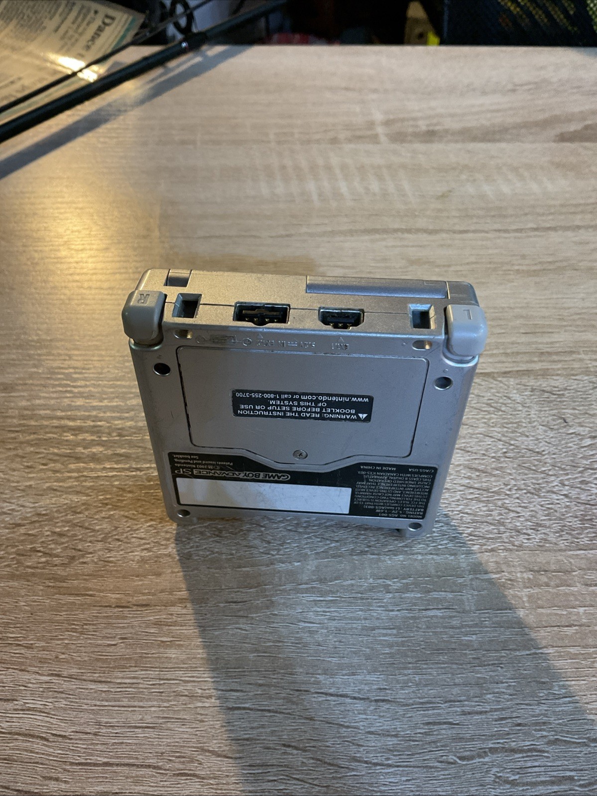 Nintendo Game Boy Advance SP Handheld System – Silver With Charger